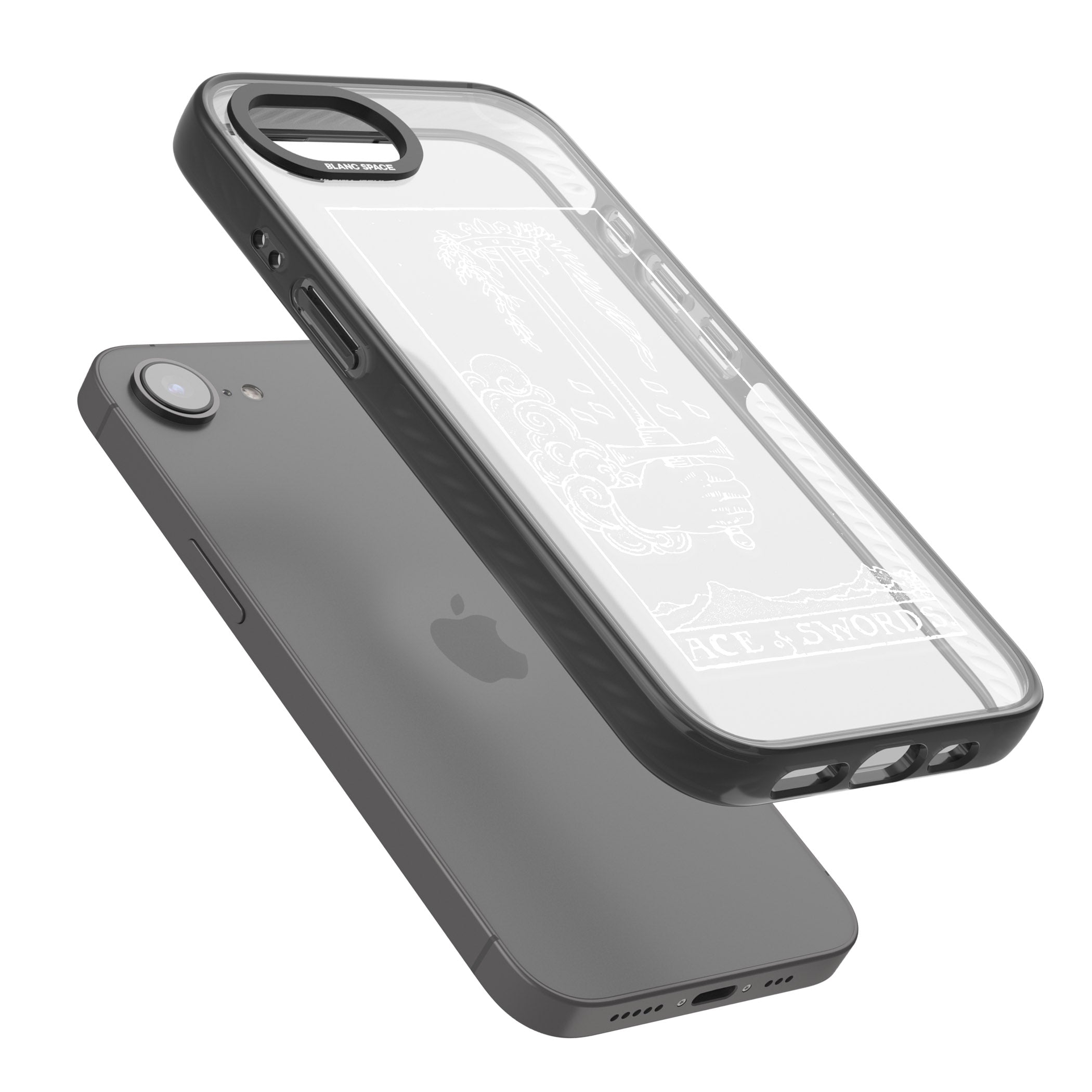 Personalised Ace Of Swords Tarot Card (White)