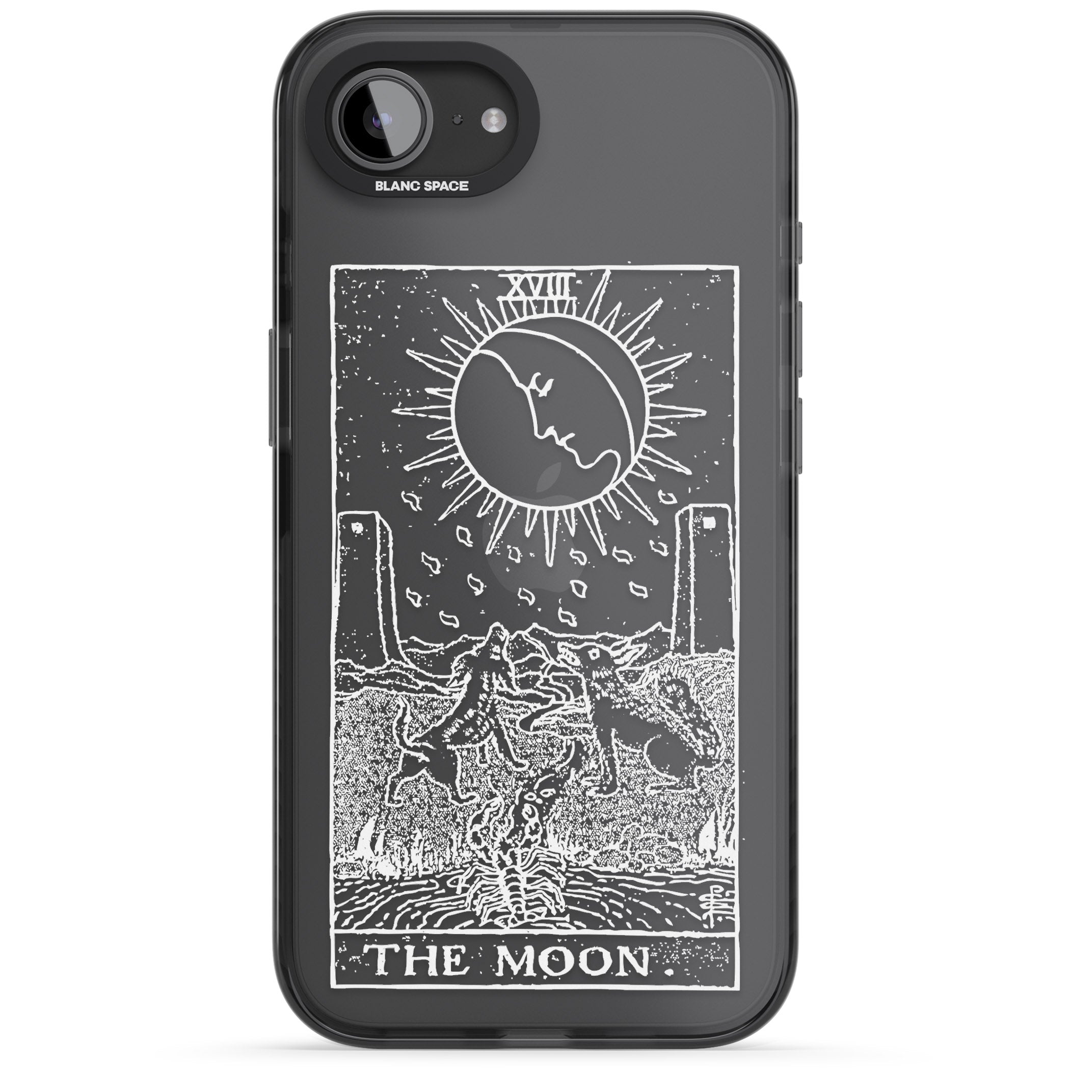 Personalised The Moon Tarot Card (White)