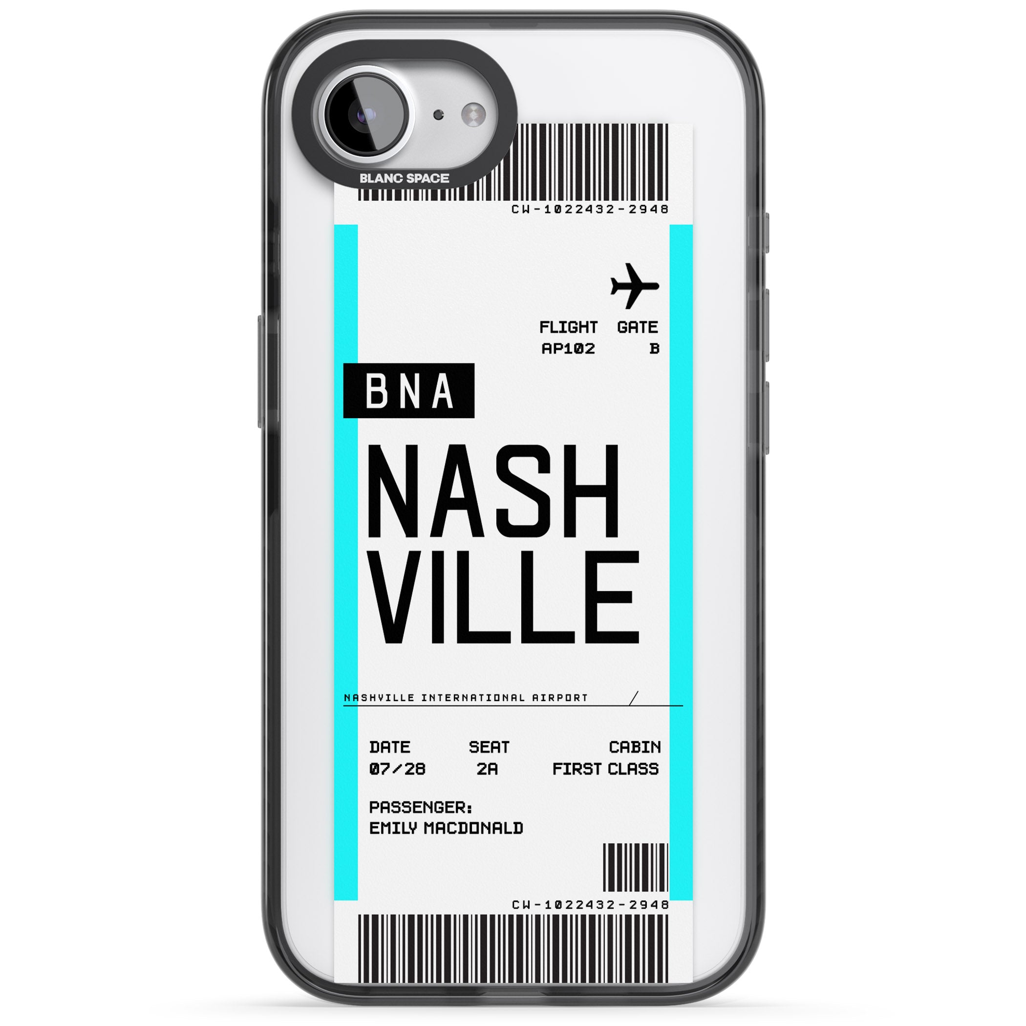 Personalised Nashville Boarding Pass