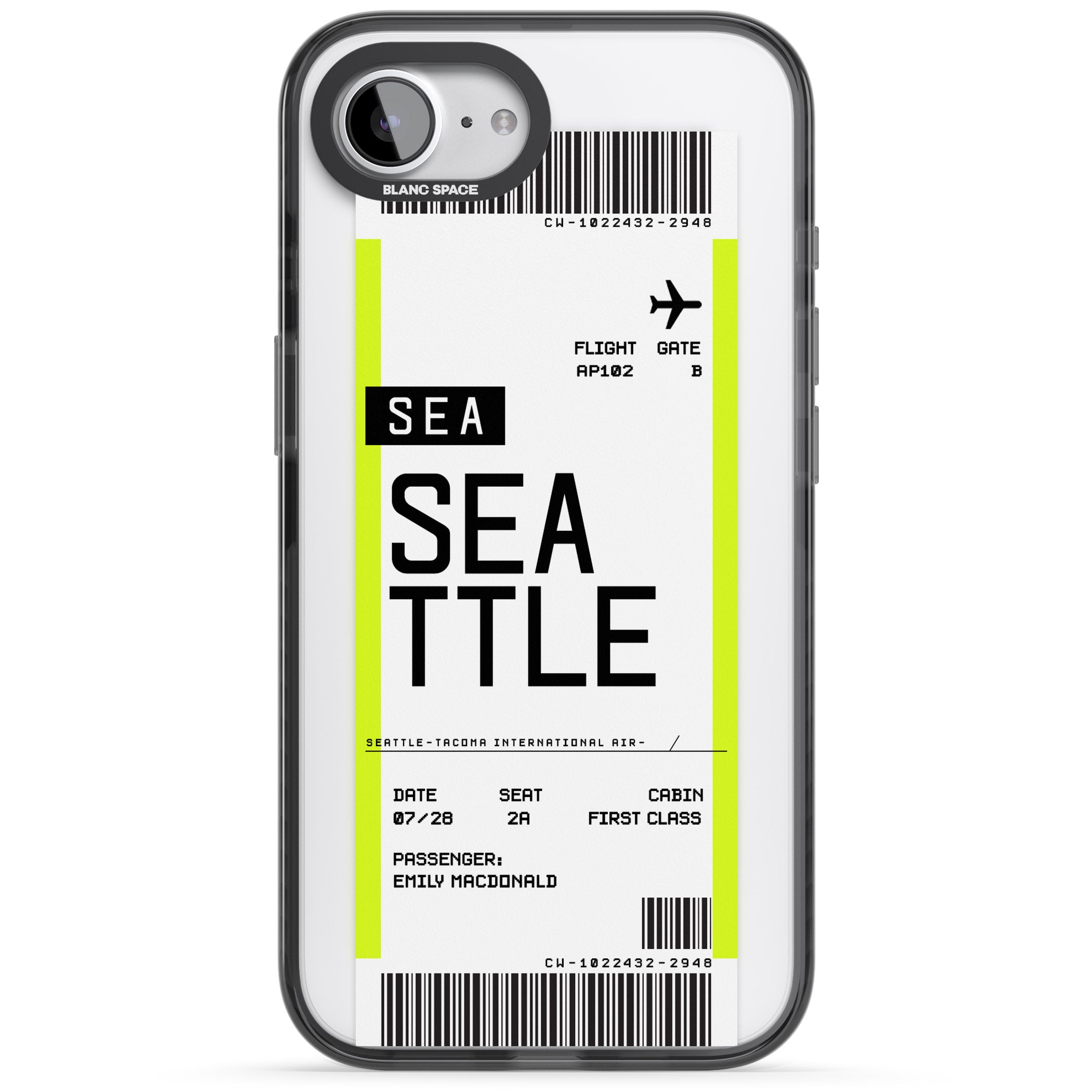 Personalised Seattle Boarding Pass