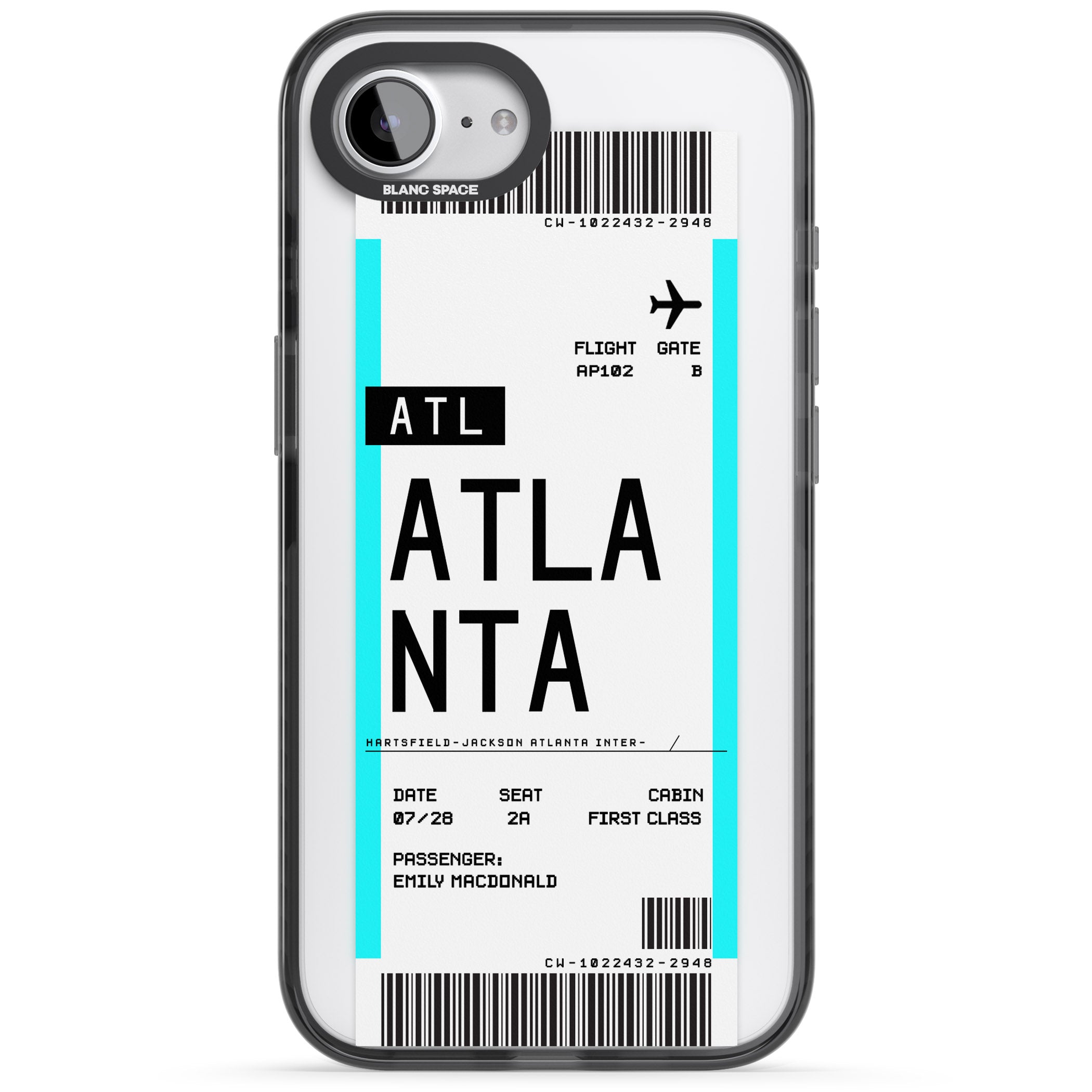 Personalised Atlanta Boarding Pass