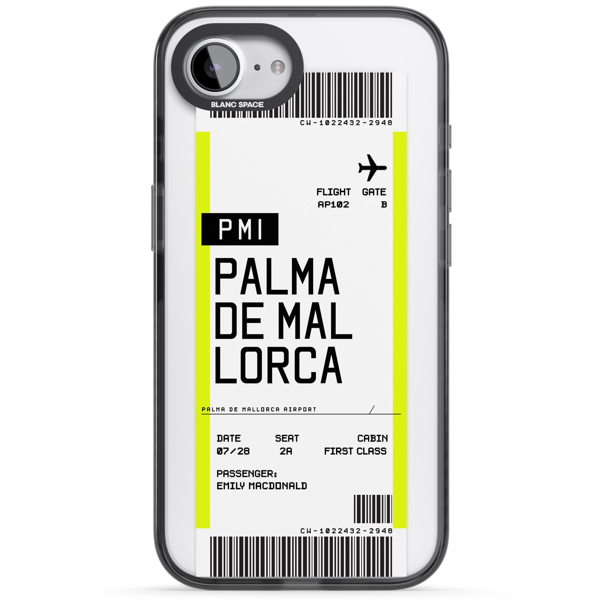 Personalised Palma De Mallorca Boarding Pass