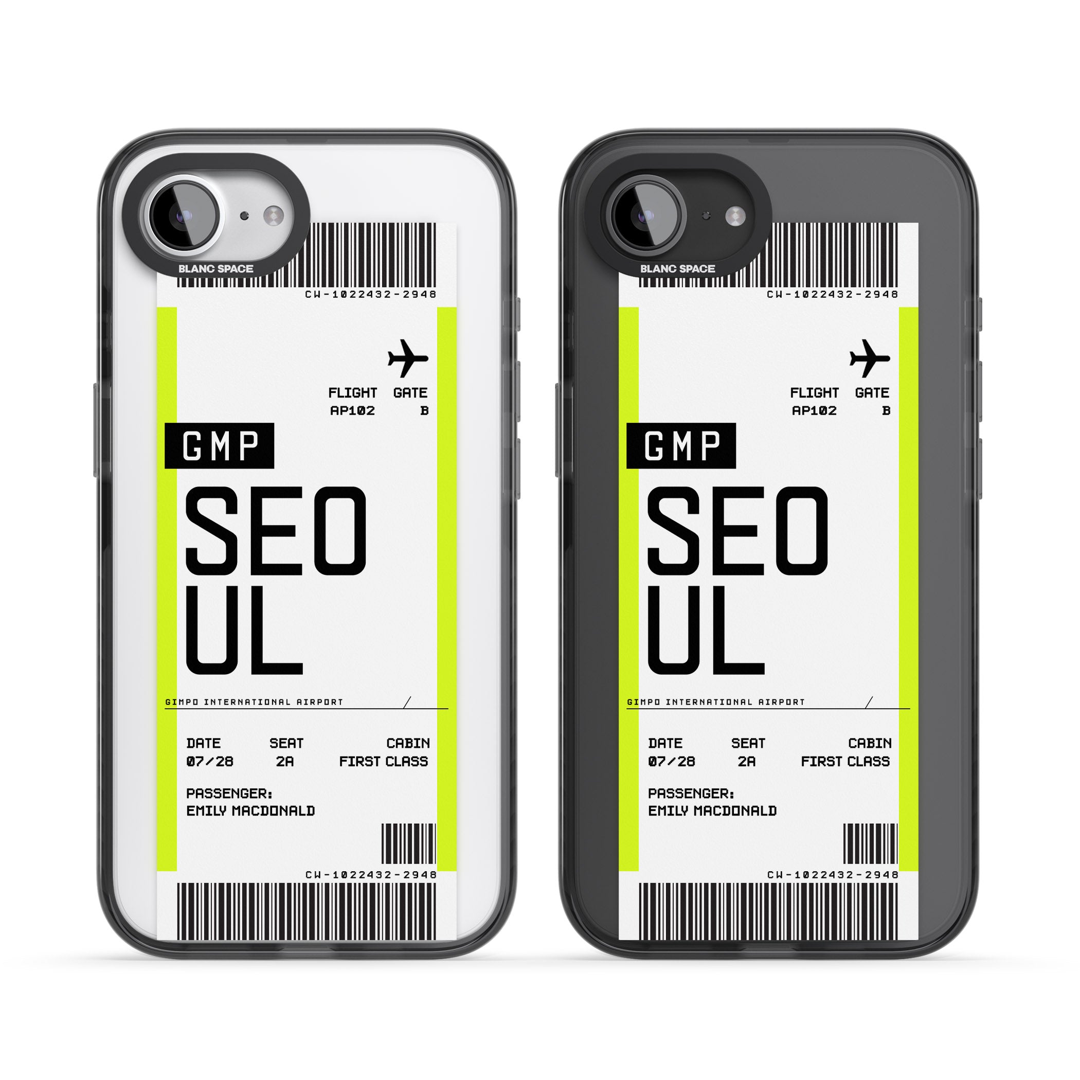Personalised Seoul Boarding Pass