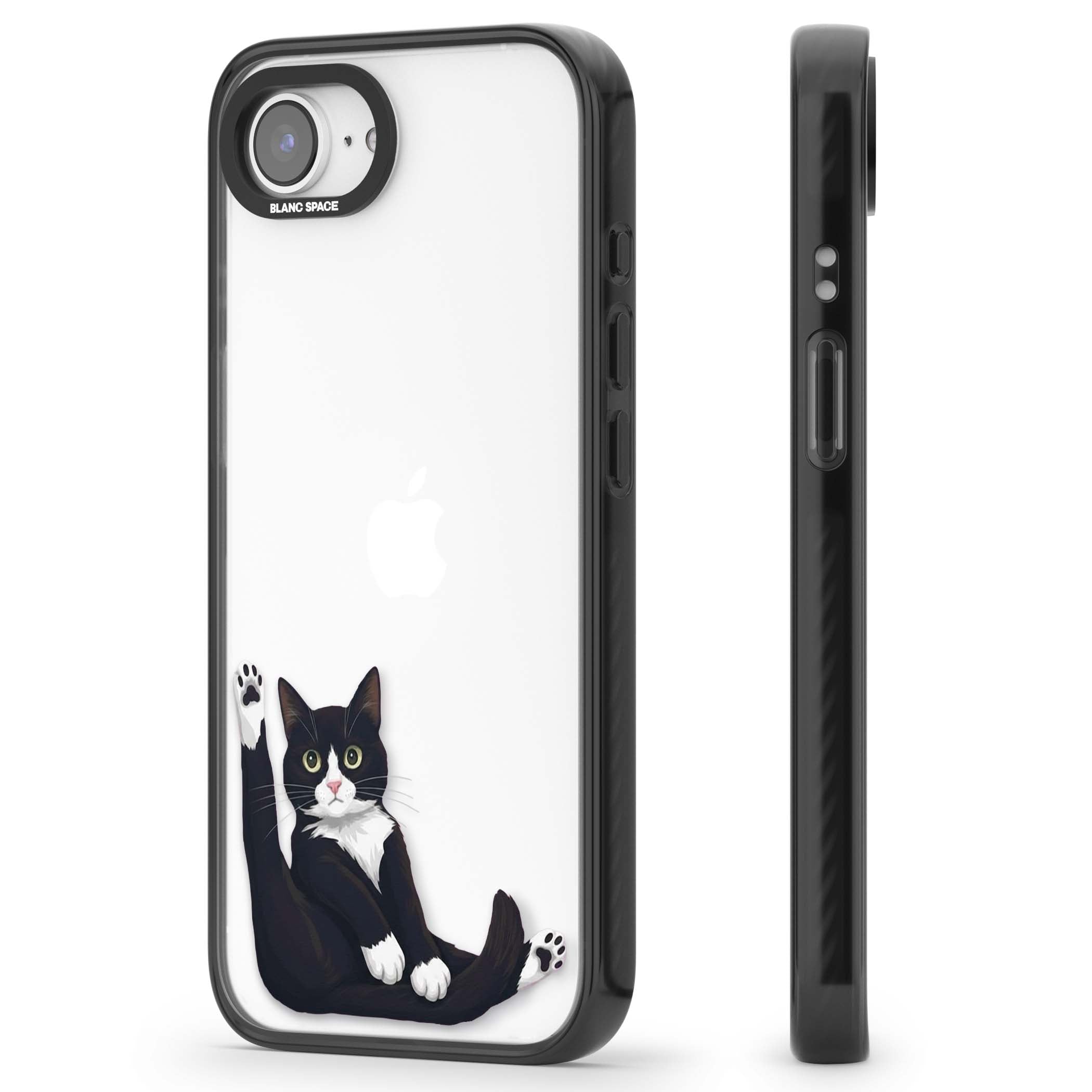 Mid-Groom Cat animals iPhone case | Black Impact case for iPhone 16e, iPhone 17e