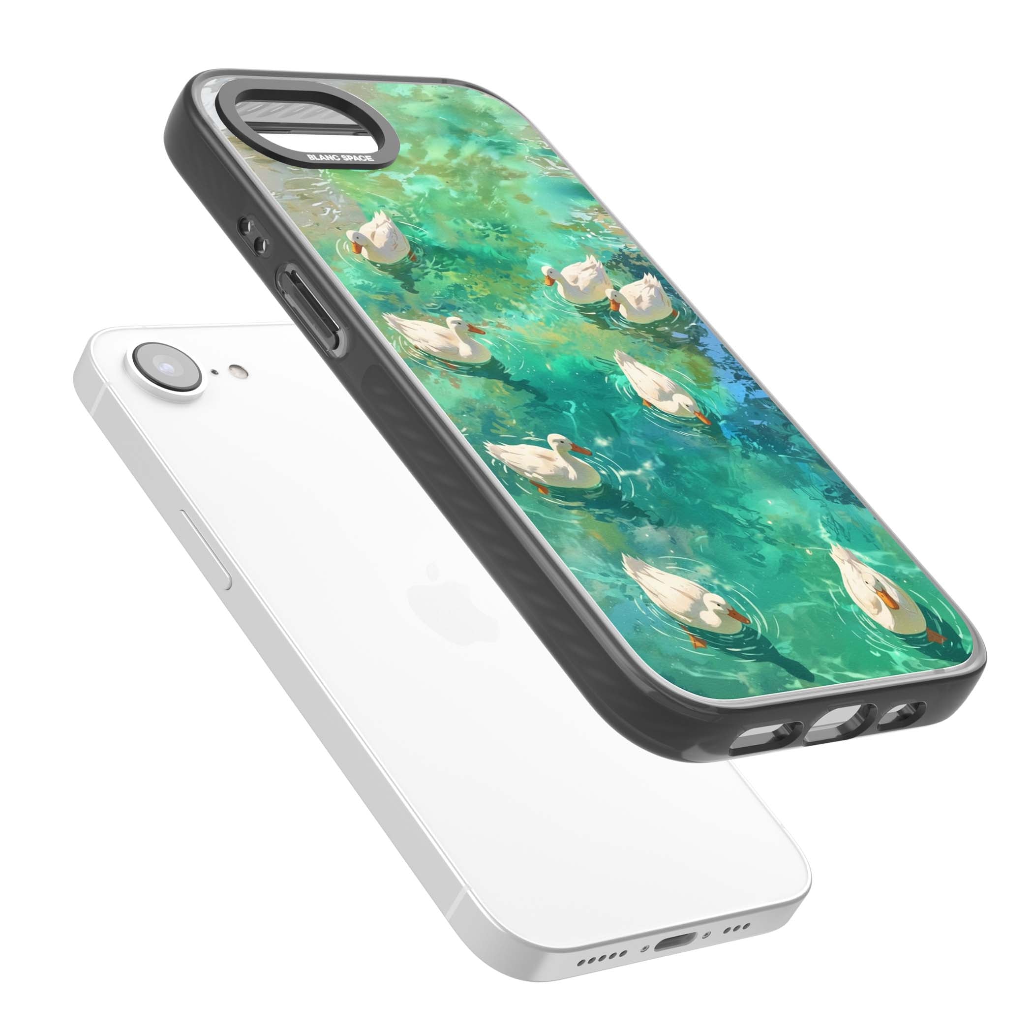 Ducks In The Pond for her iPhone case | Black Impact case for iPhone 16e, iPhone 17e