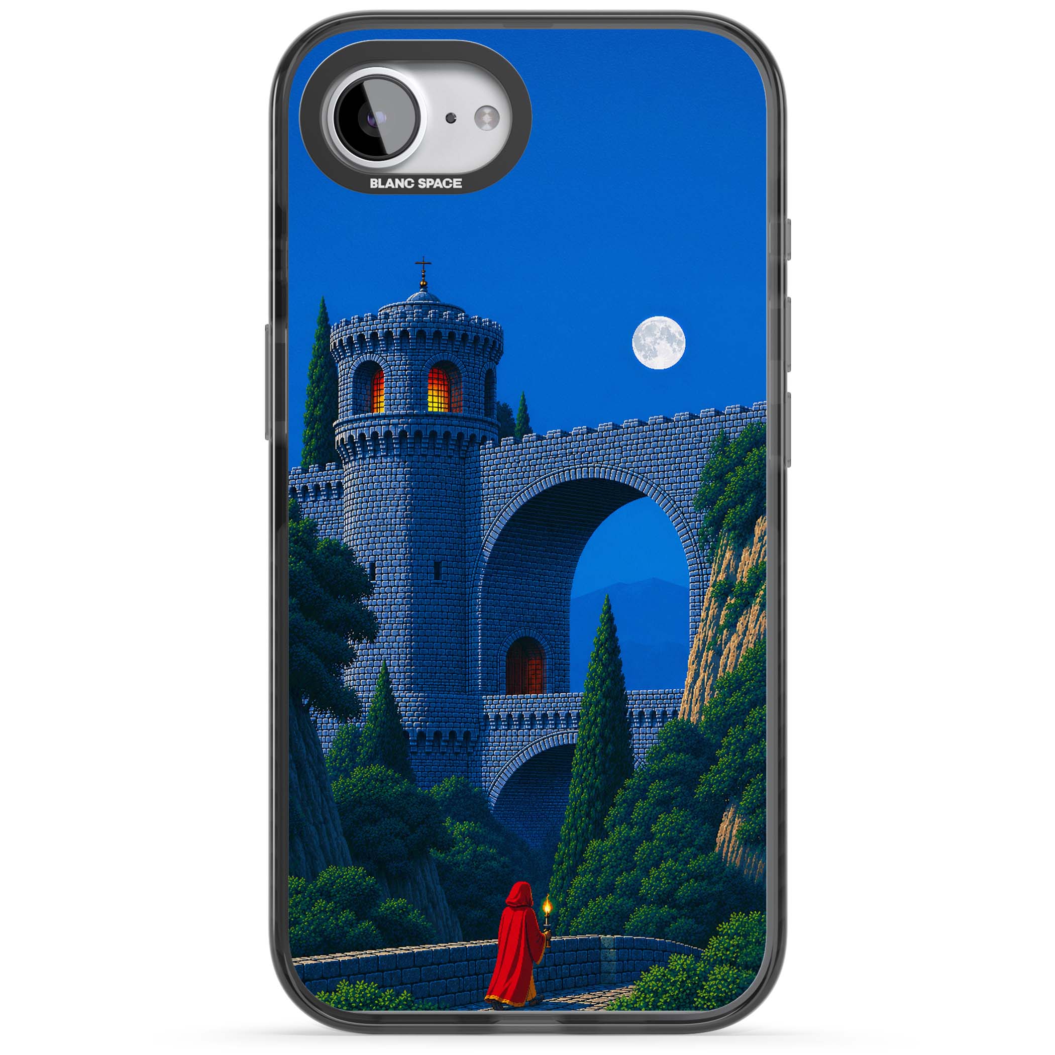 Castle Walls art iPhone case | Black Impact case for iPhone 16e, iPhone 17e