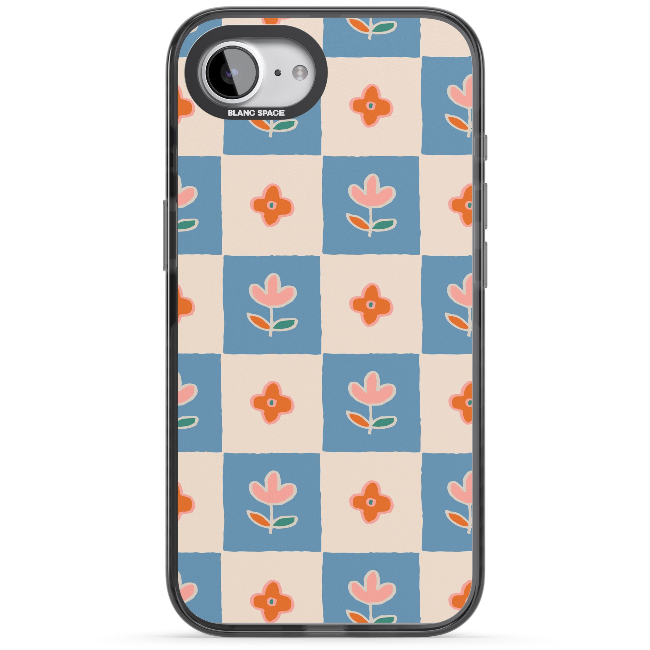 Vintage Bloom Checkered