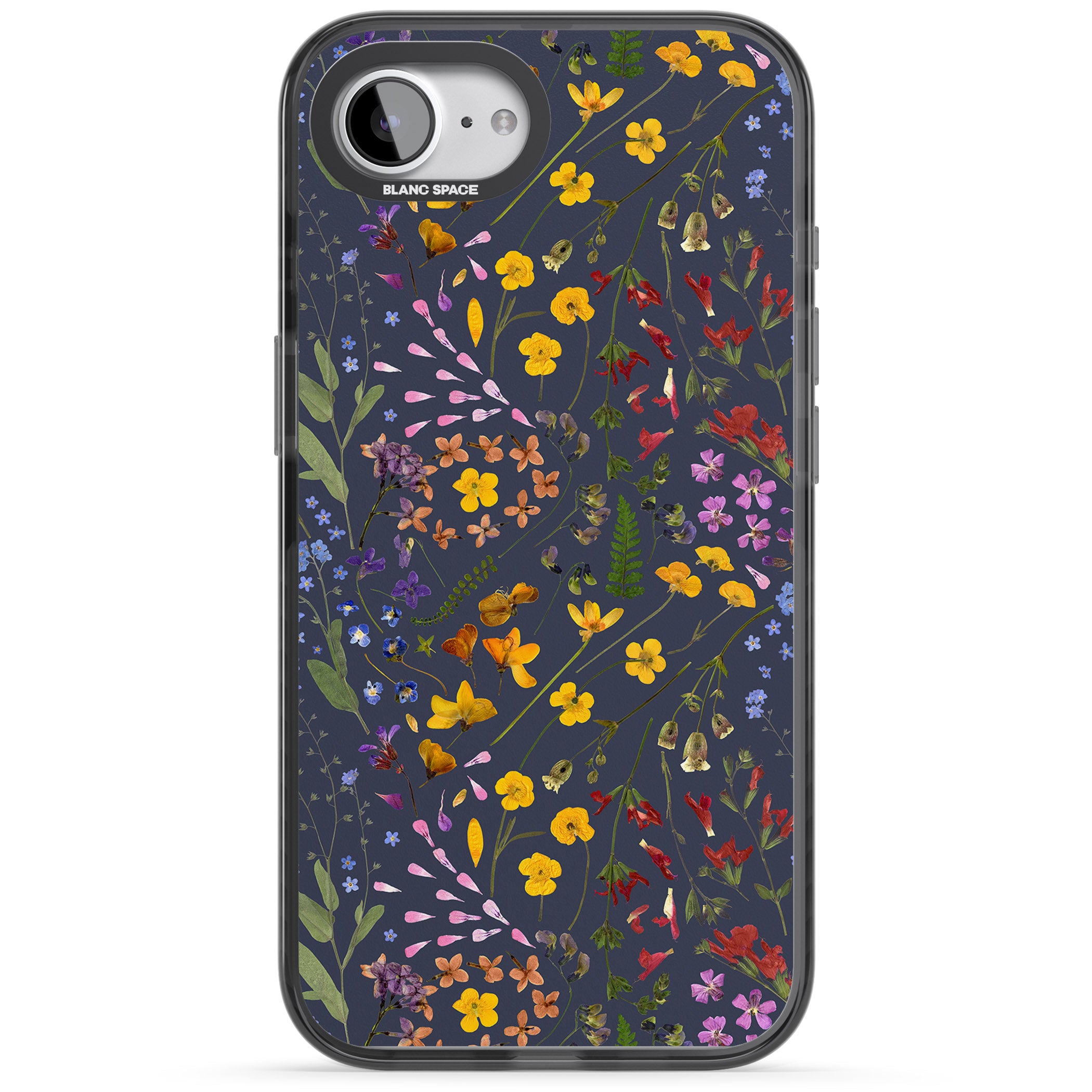 Wildflower Leaves Cluster Navy