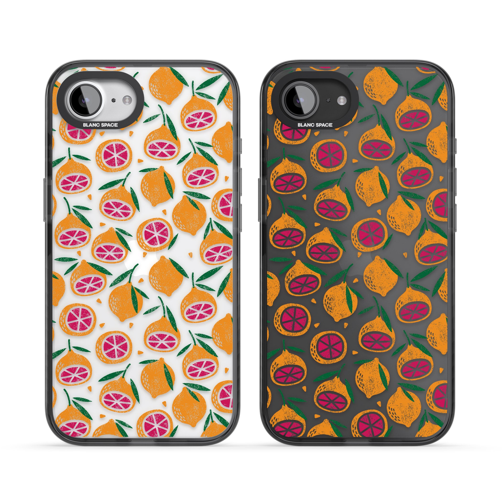 Blood Orange Fruit Pattern Transparent