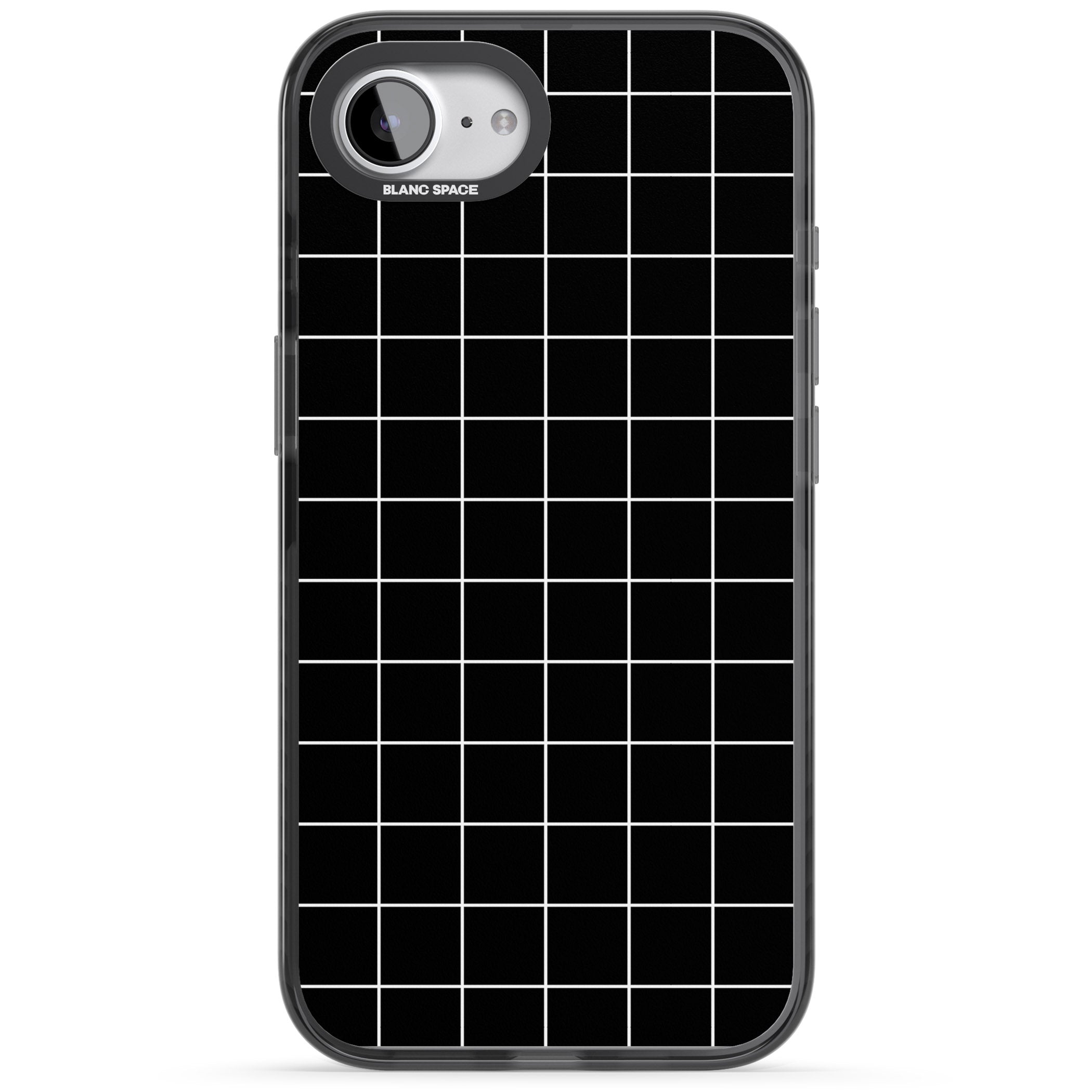 Minimalist Grid Pattern Black