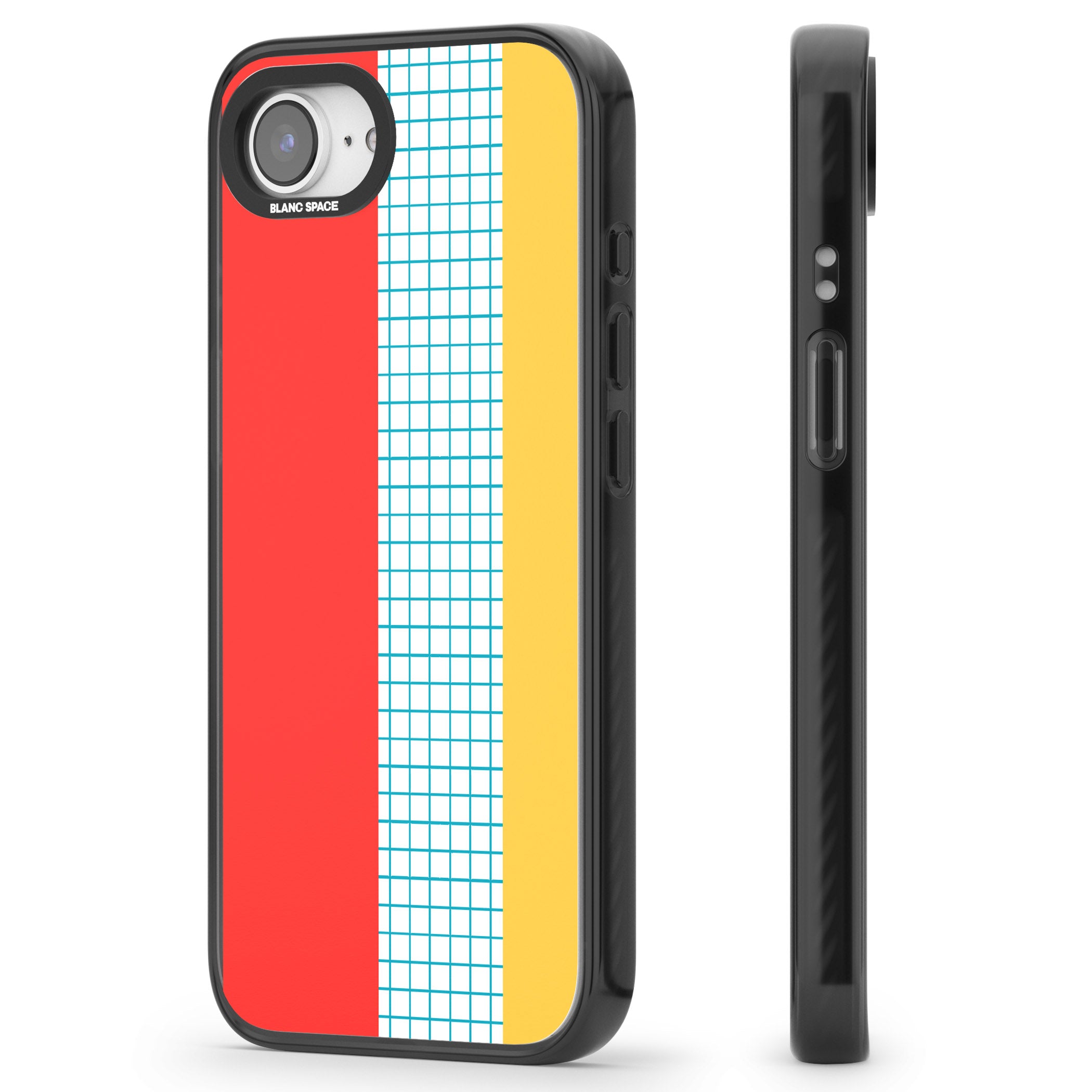 Abstract Grid Red, Blue, Yellow