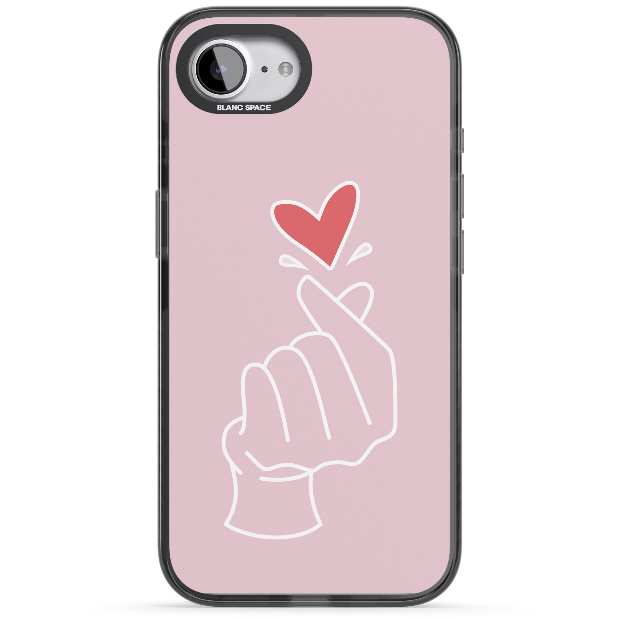 Pink Heart Hand