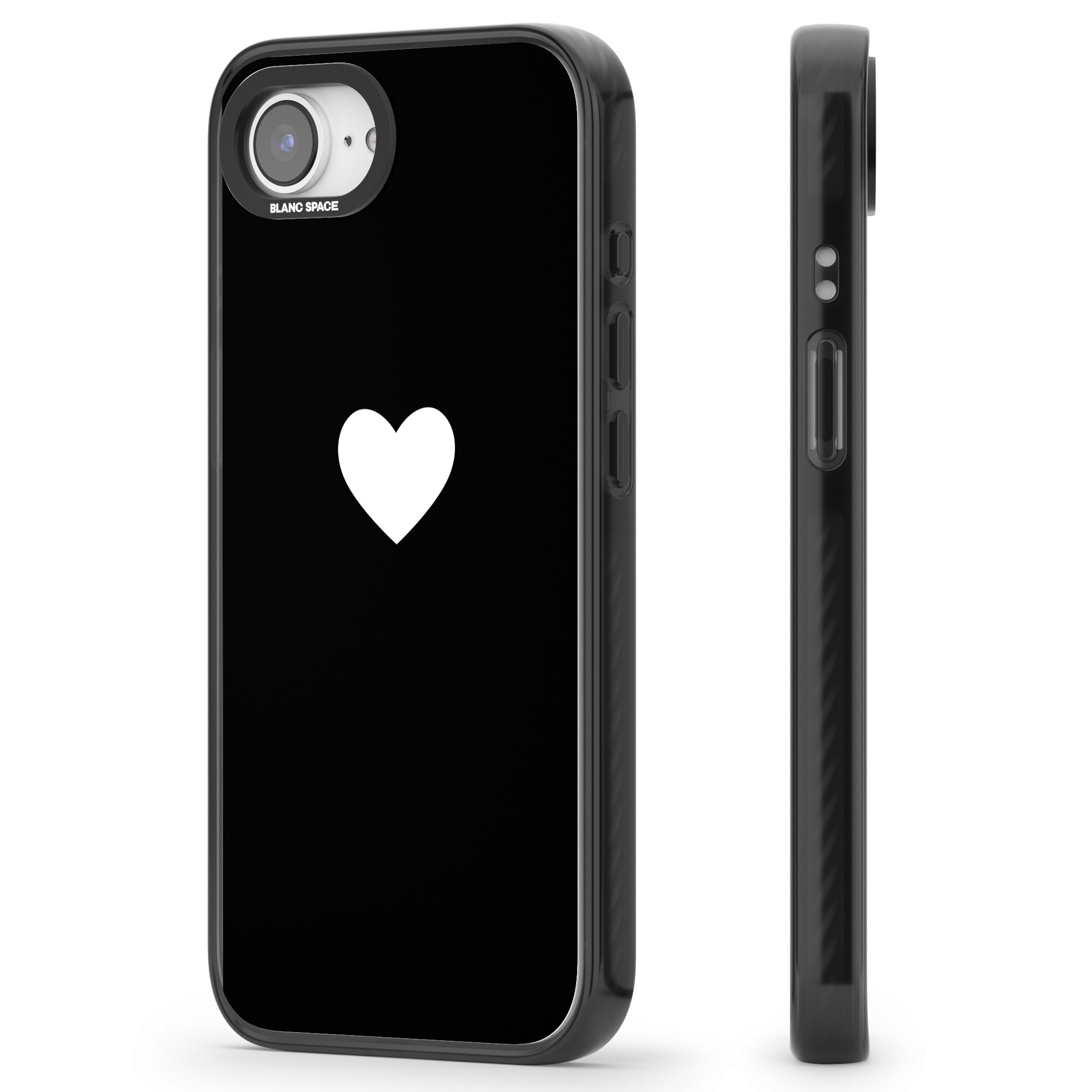 Single Heart Design: White &