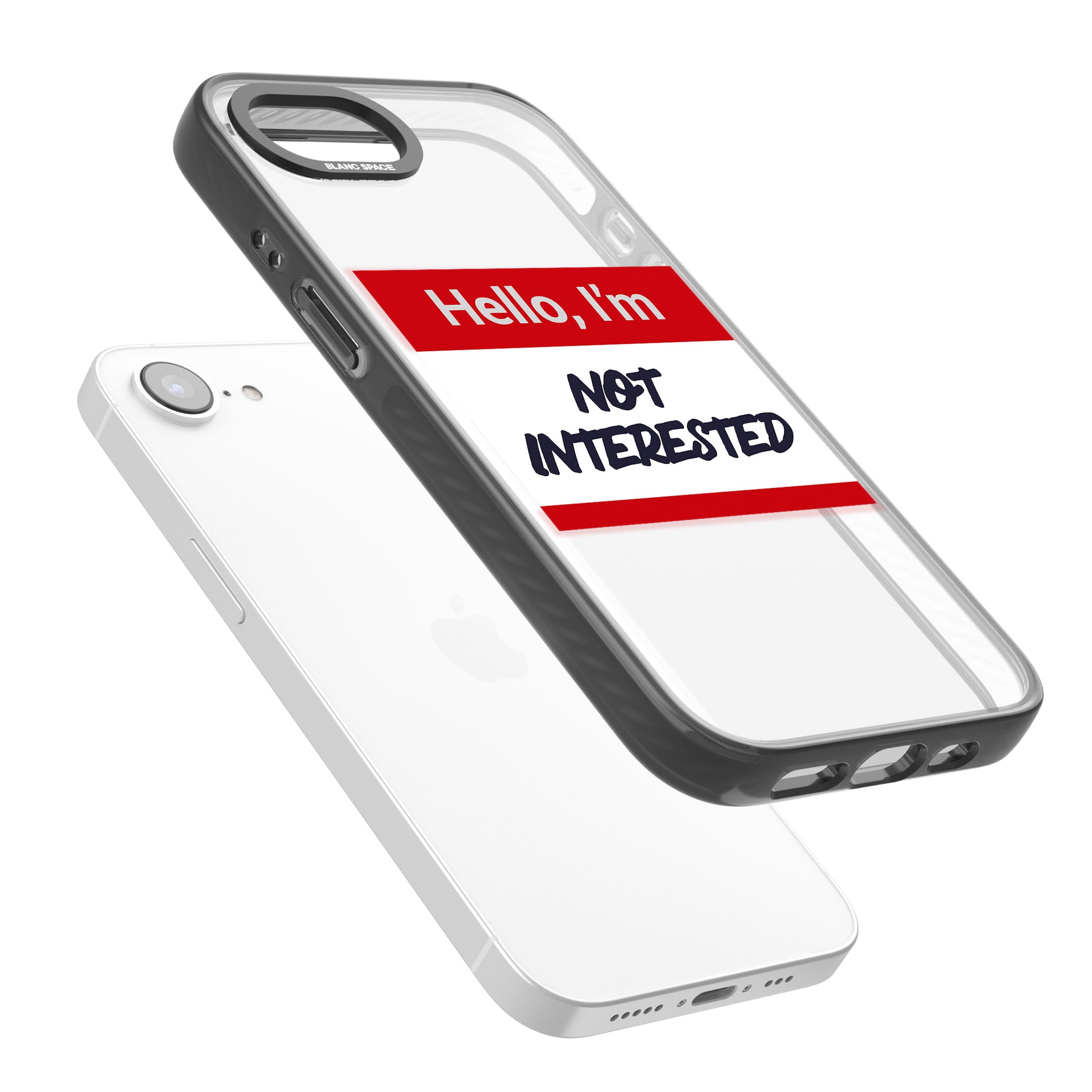 Funny Hello Name Tag Not Interested