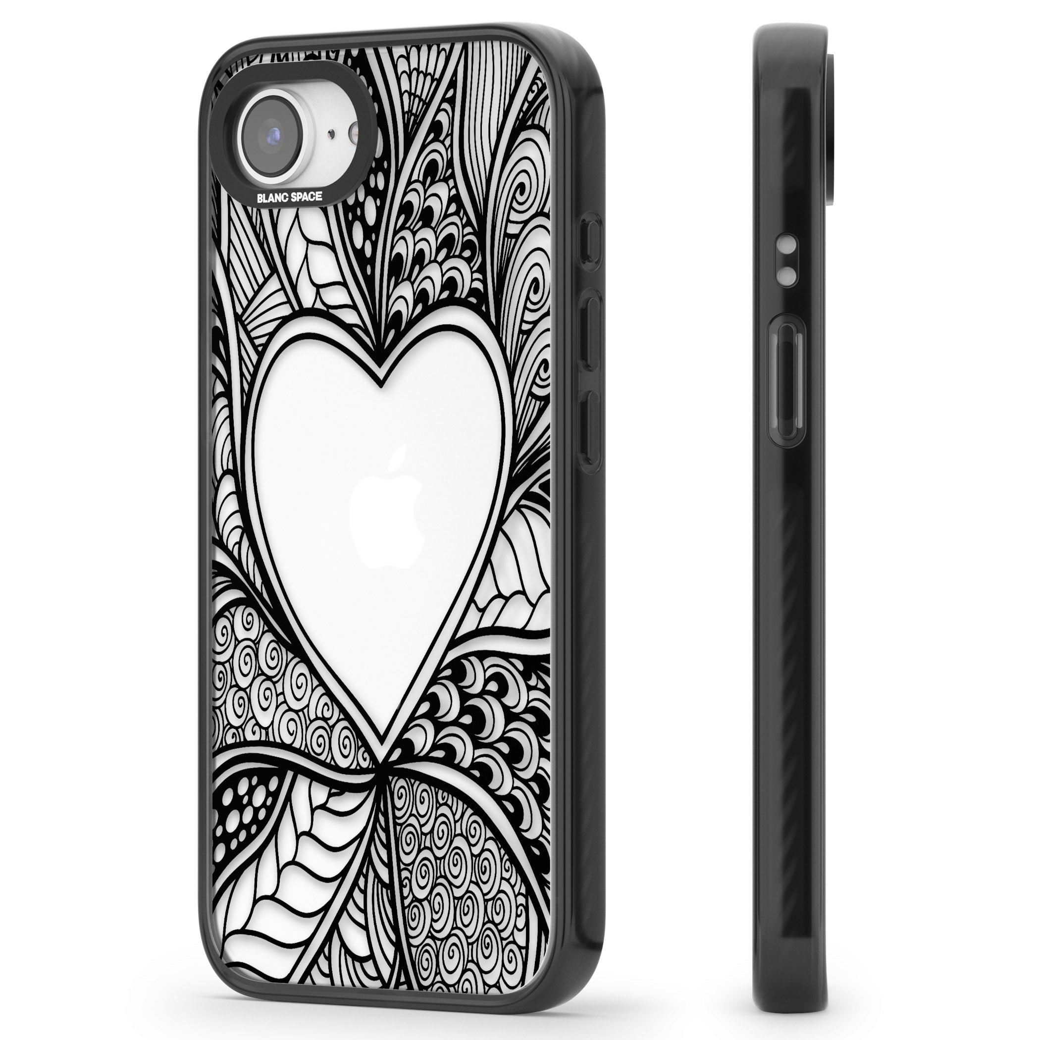 Black Henna Heart