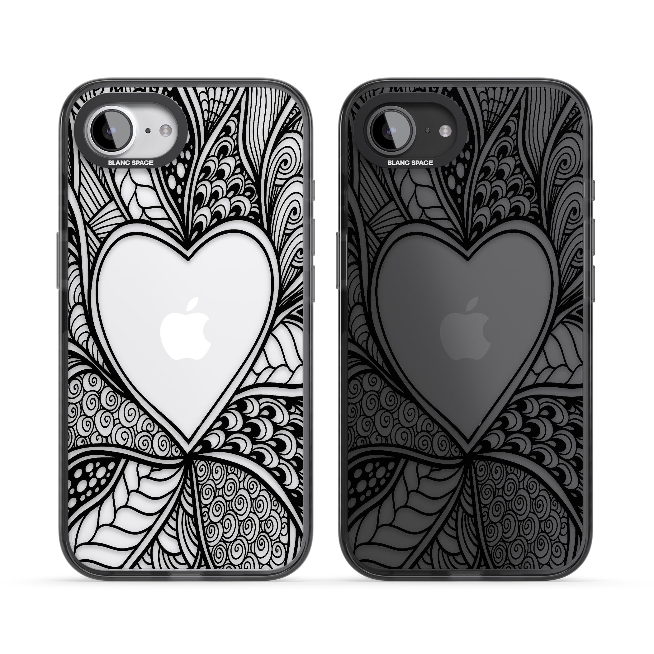 Black Henna Heart