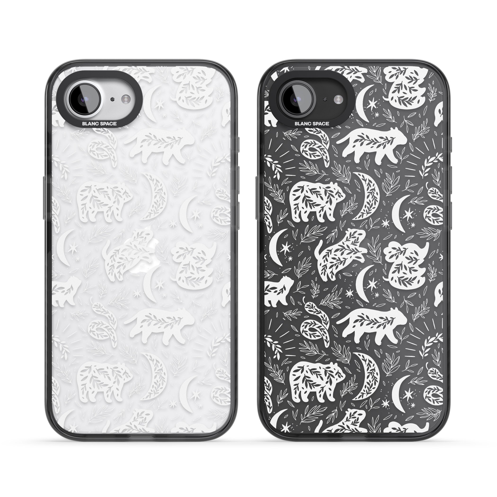 Forest Animal Silhouettes: White/Clear