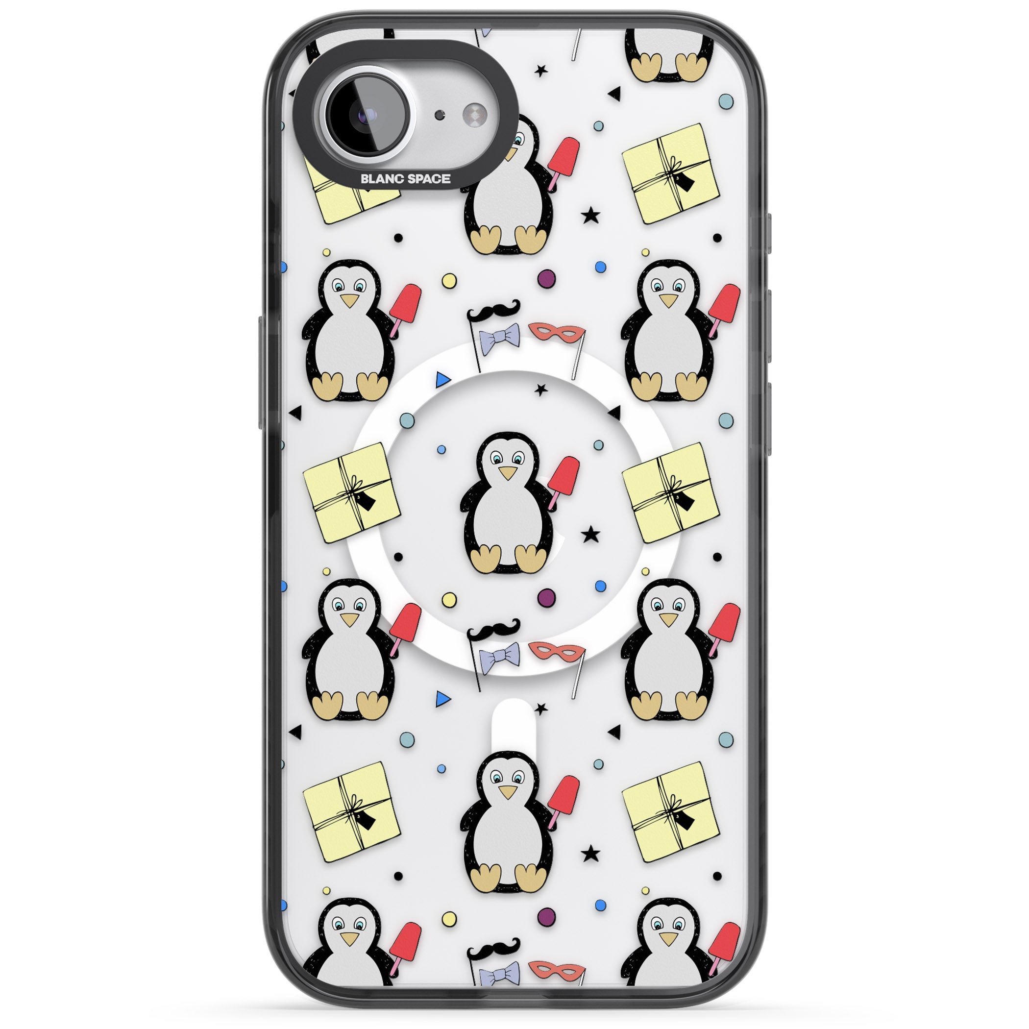 Cute Penguin Pattern Clear