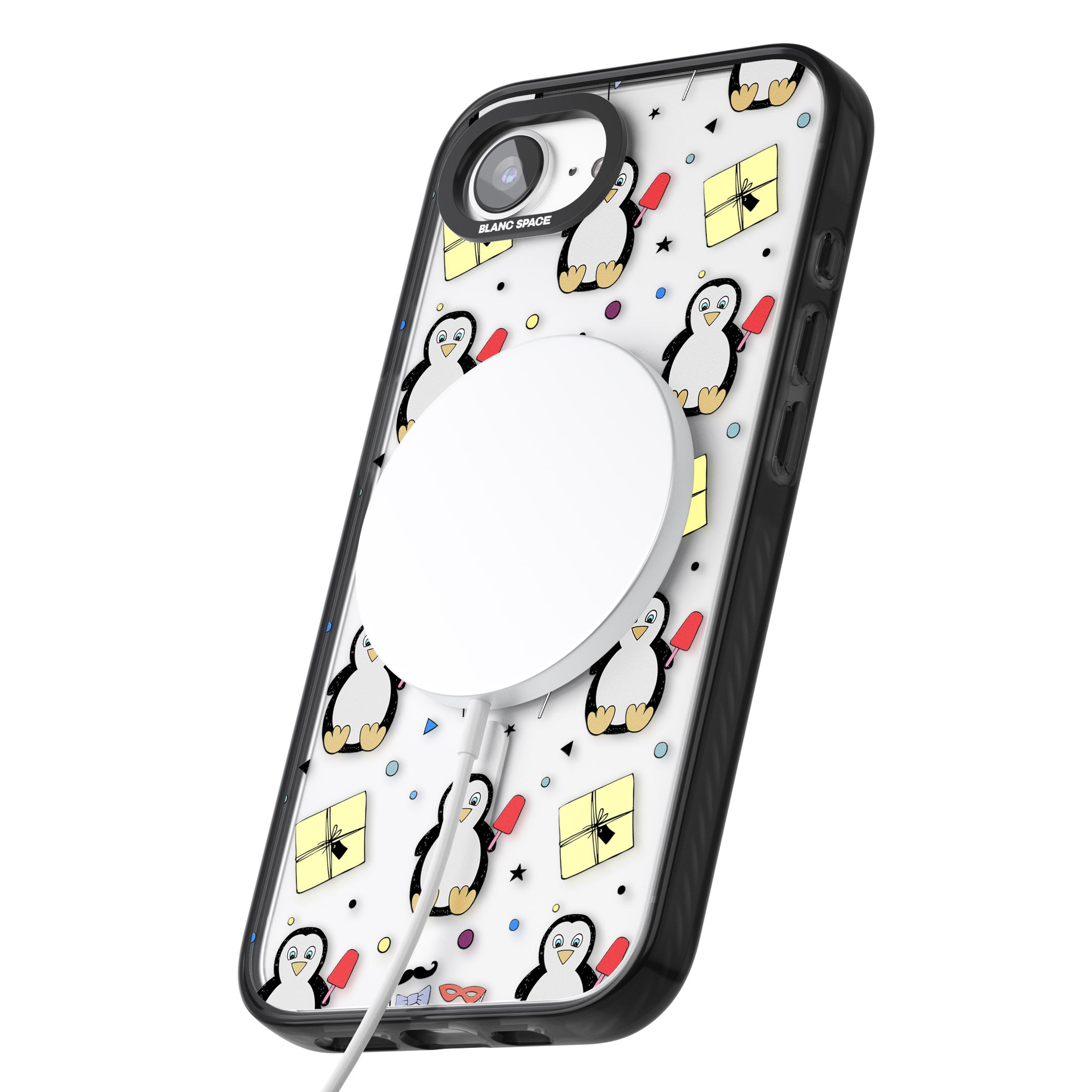 Cute Penguin Pattern Clear