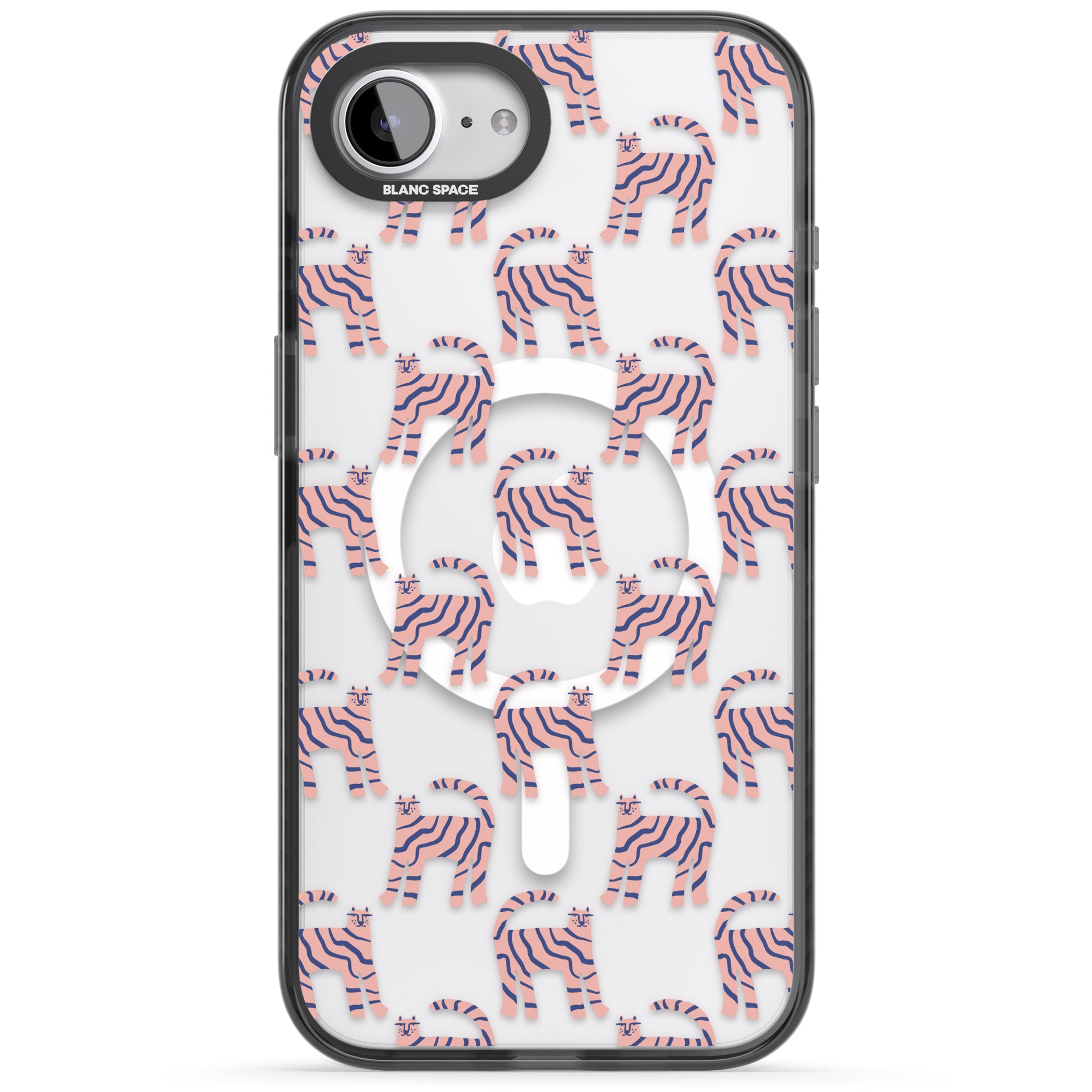 Pink And Blue Cat Pattern