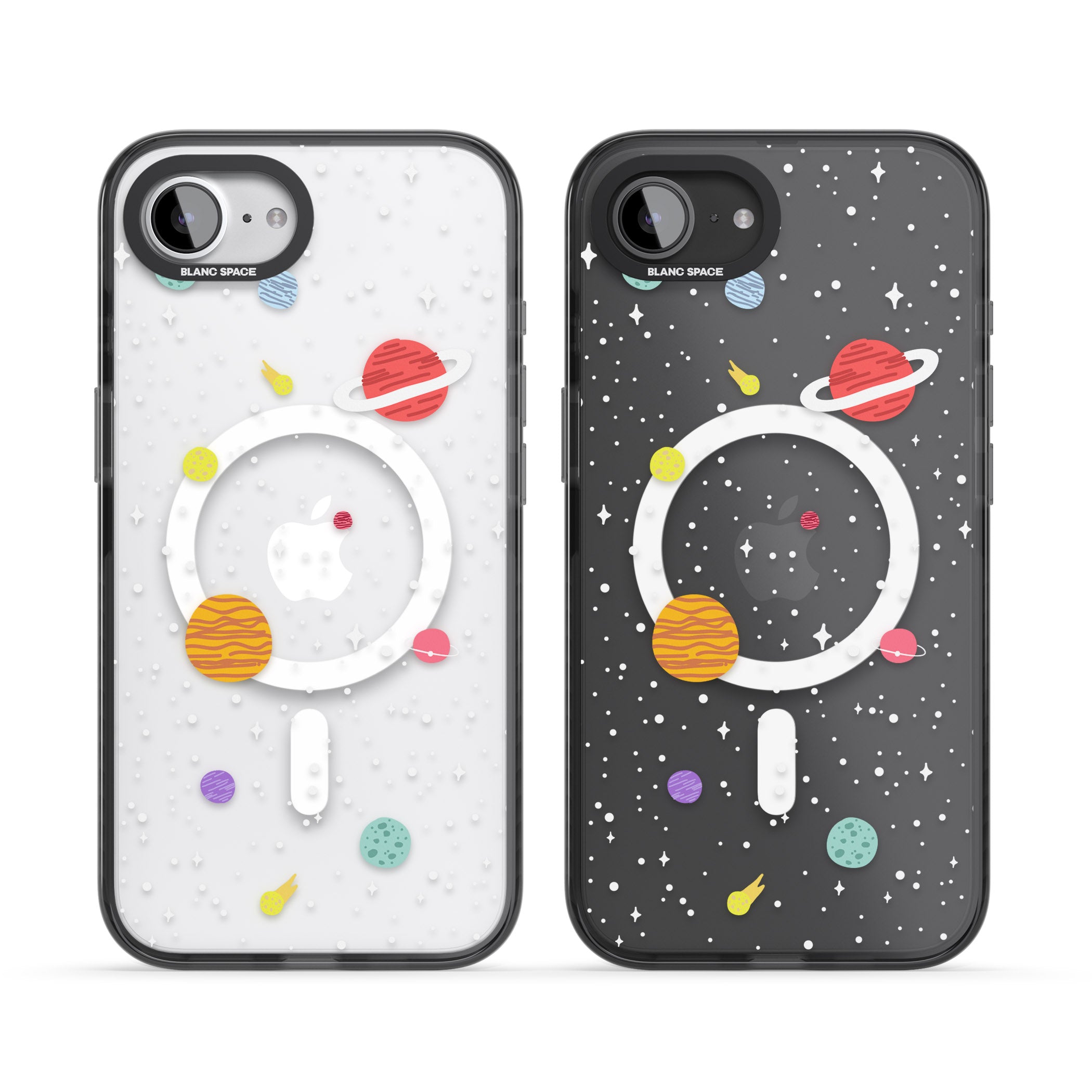 Cute Cartoon Planets (Clear)