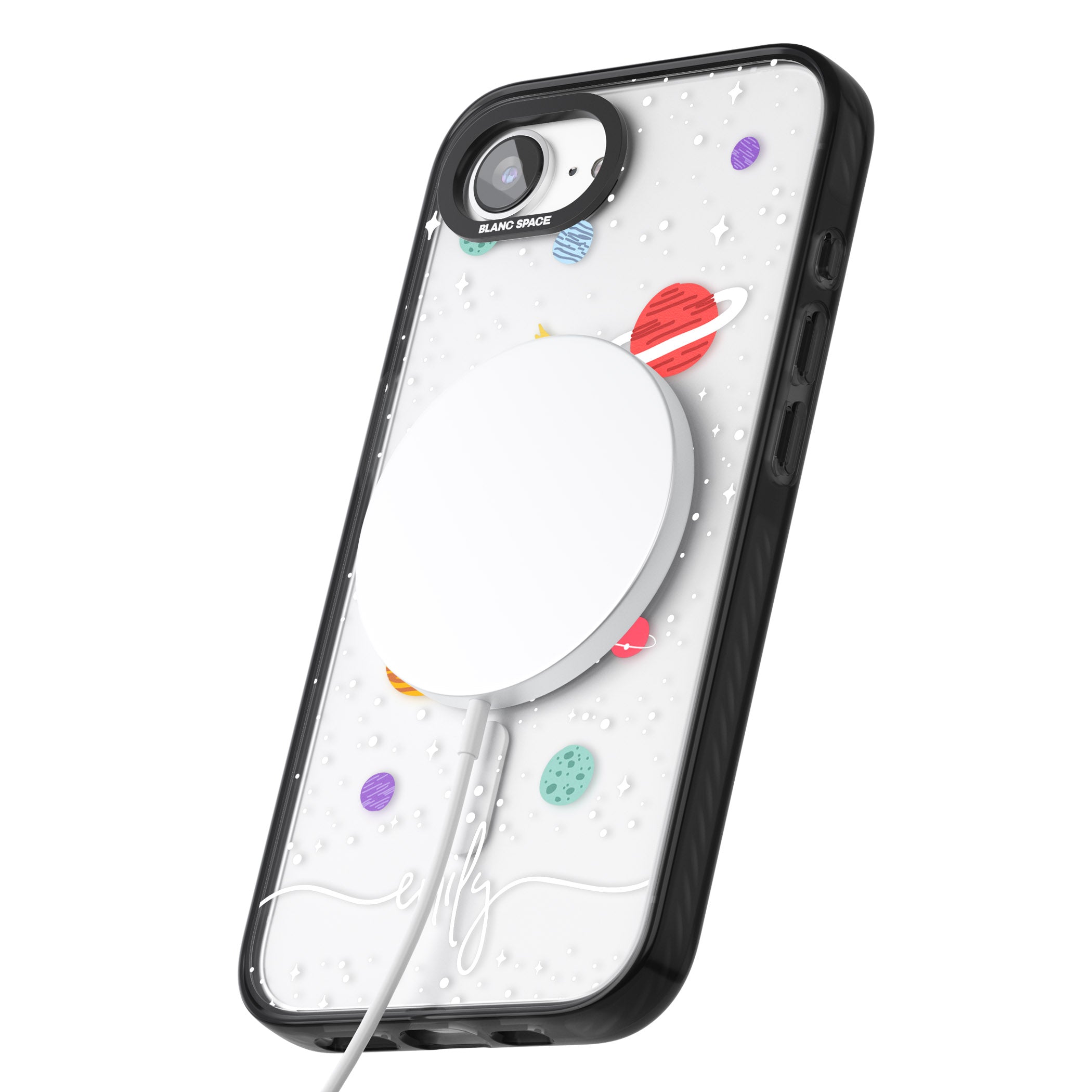 Personalised Cute Cartoon Planet (Clear)