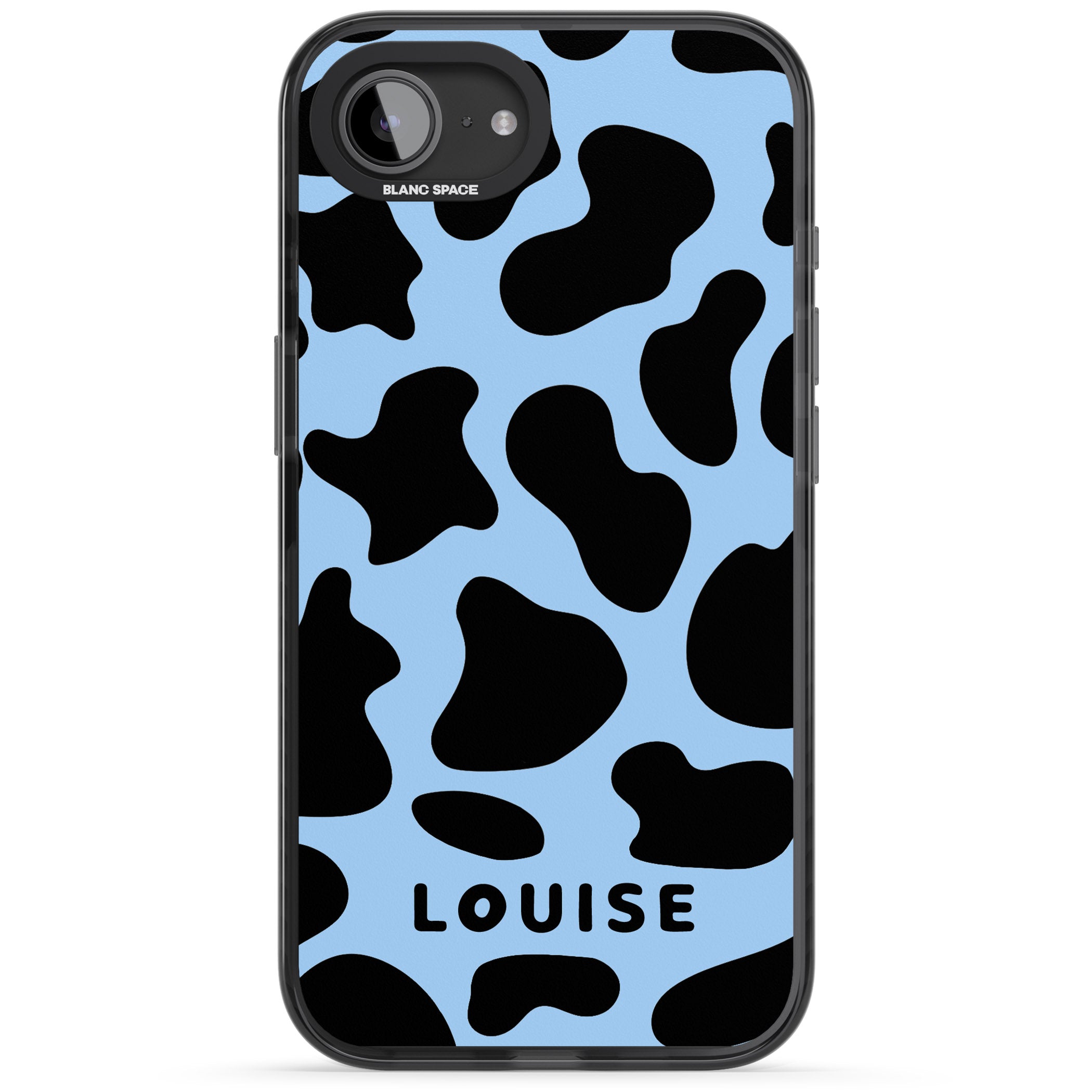 Personalised Blue And Black Cow Print