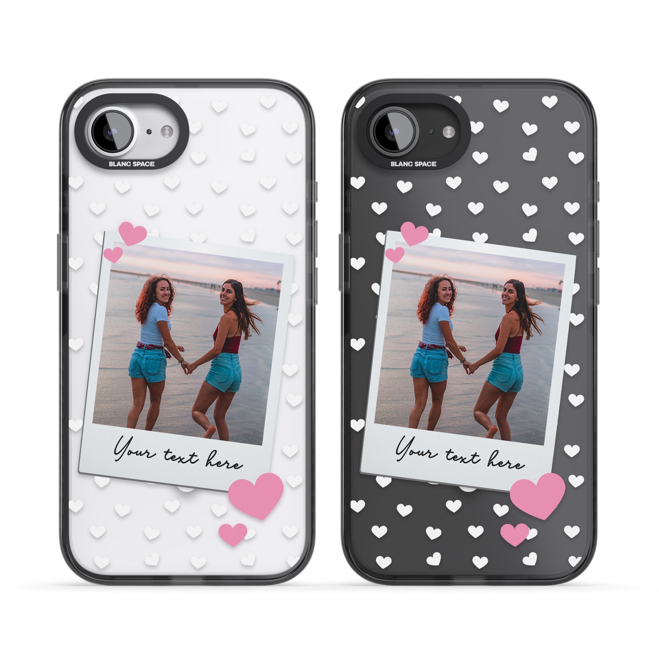 Personalised Hearts Instant Camera Photo