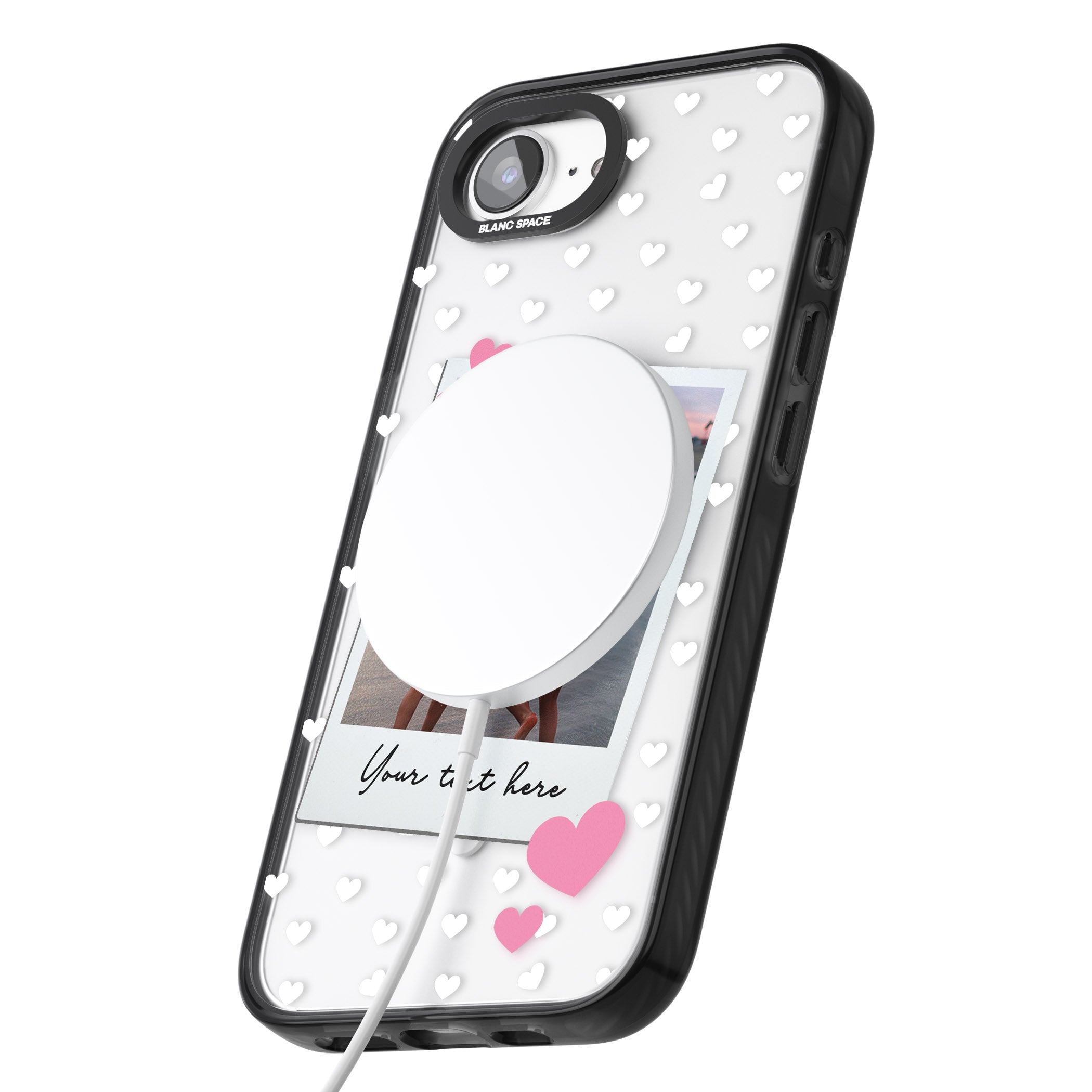 Personalised Hearts Instant Camera Photo