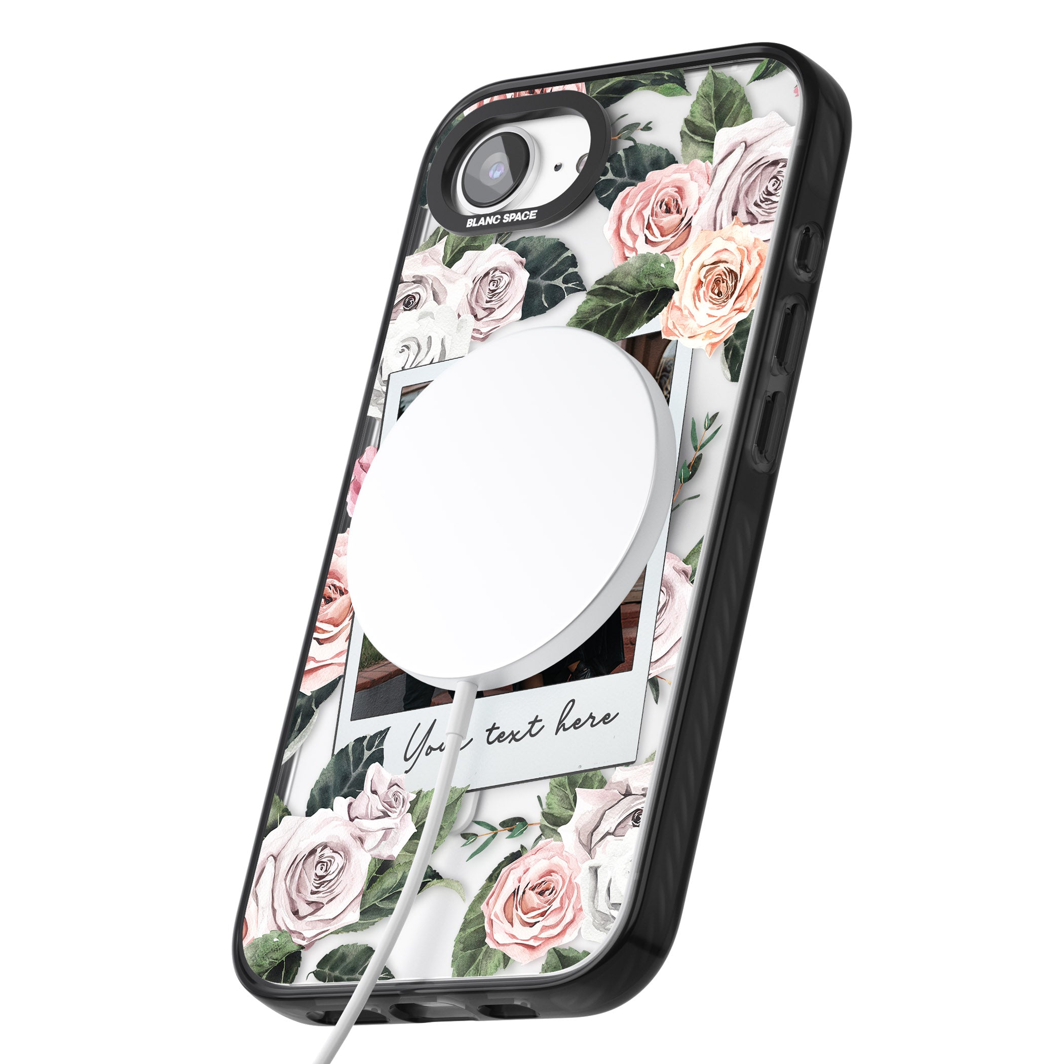 Personalised Floral Instant Camera Photo