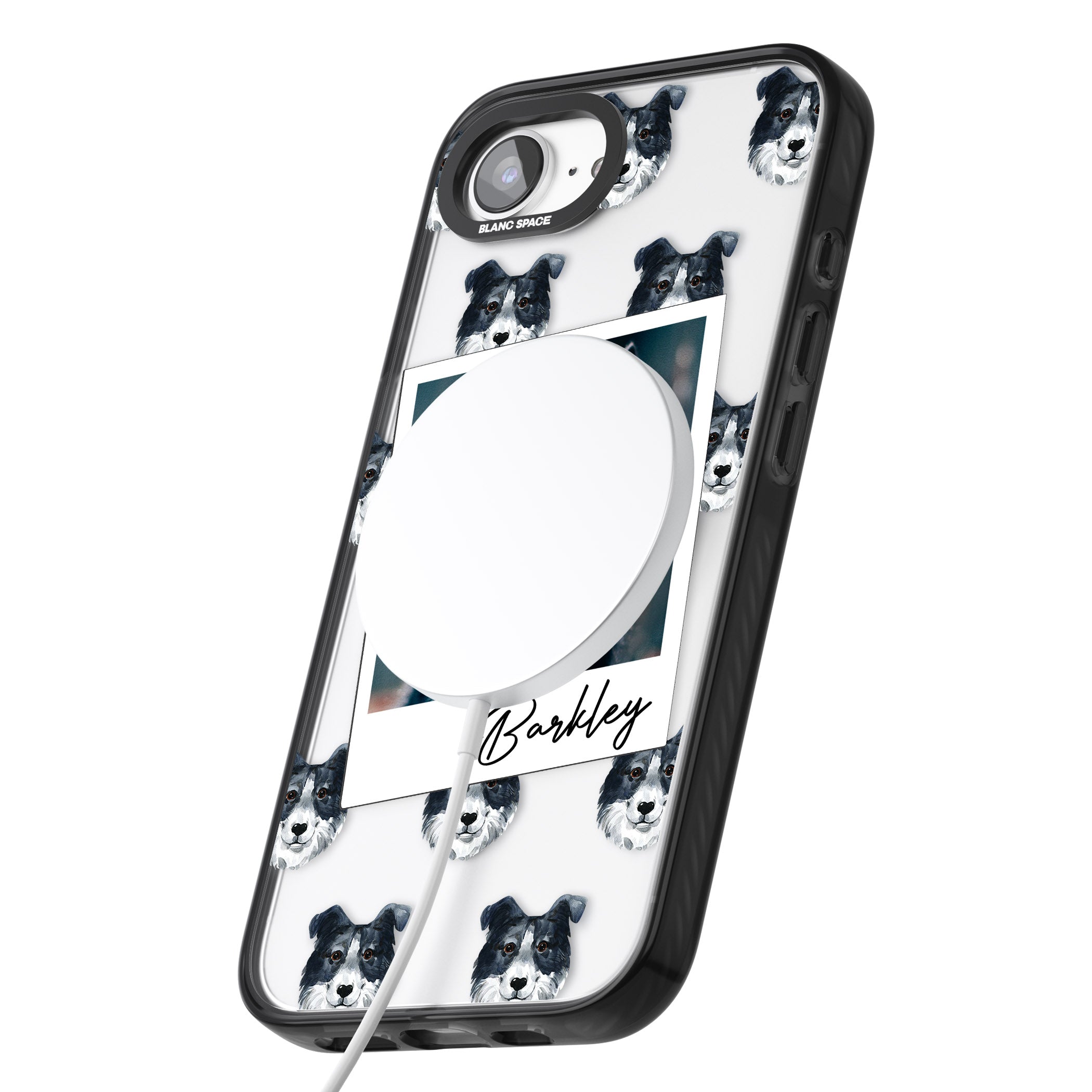 Personalised Border Collie Instant Camera Photo