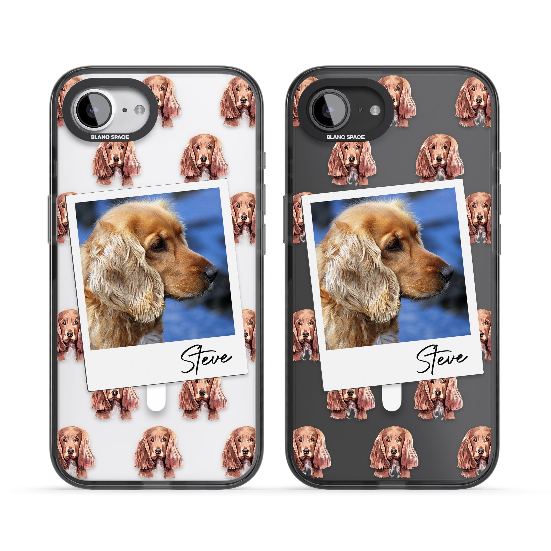 Personalised Cocker Spaniel Instant Camera Photo