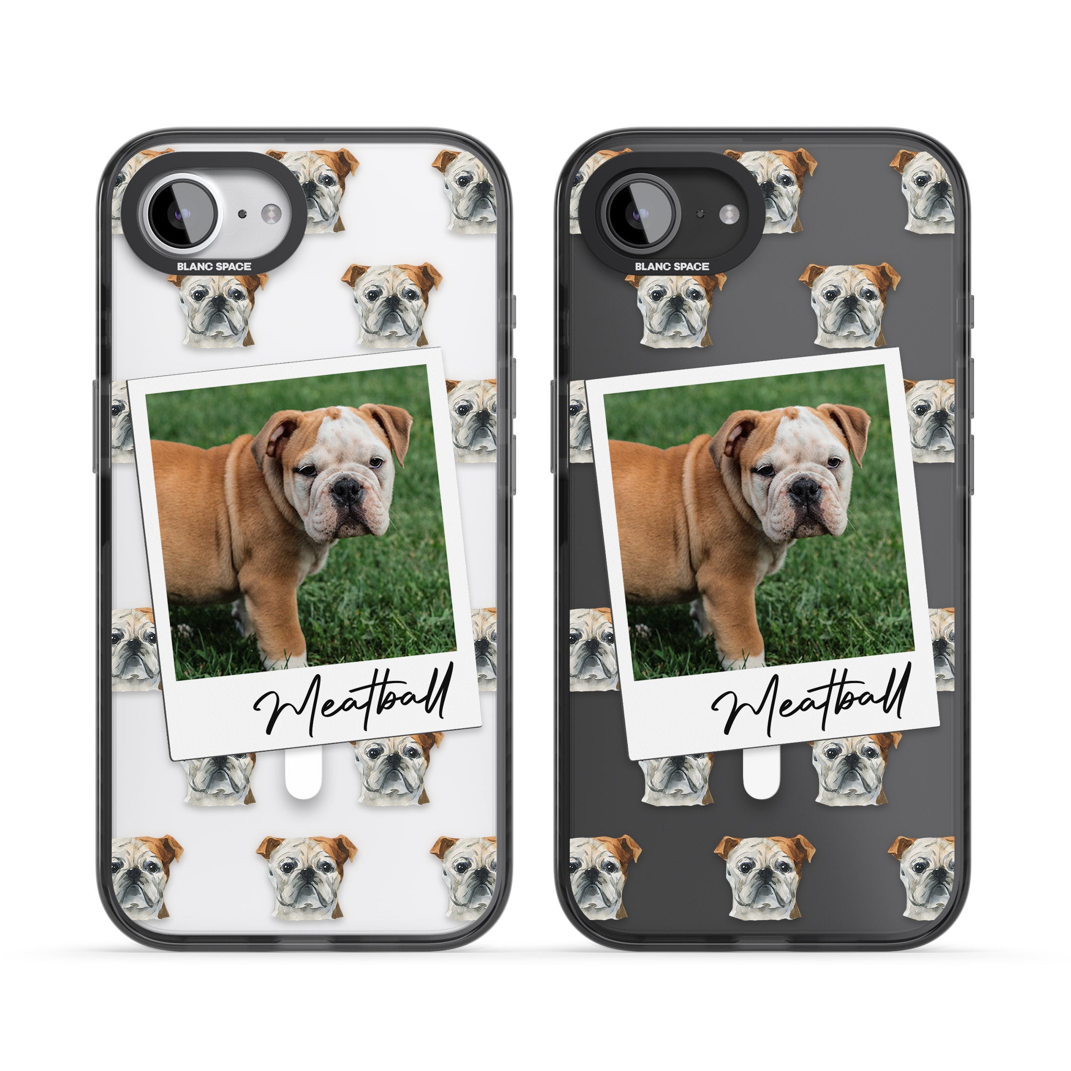 Personalised English Bulldog Instant Camera Photo