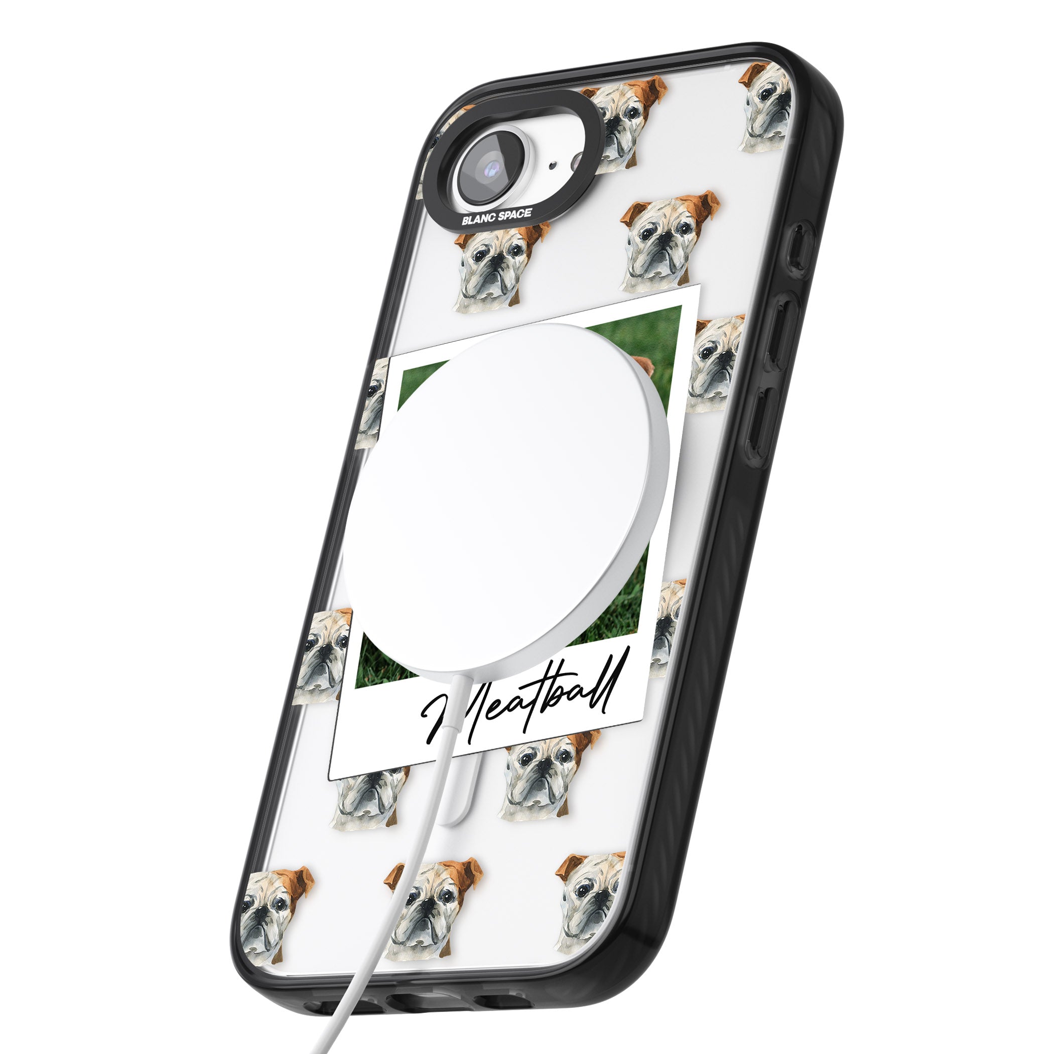 Personalised English Bulldog Instant Camera Photo