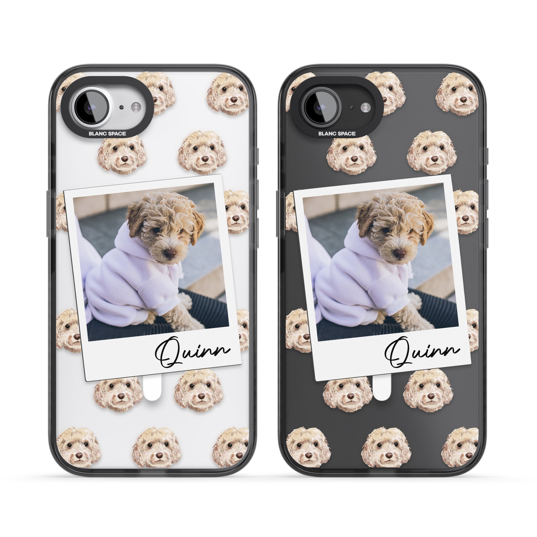 Personalised Cream Cockapoo Instant Camera Photo