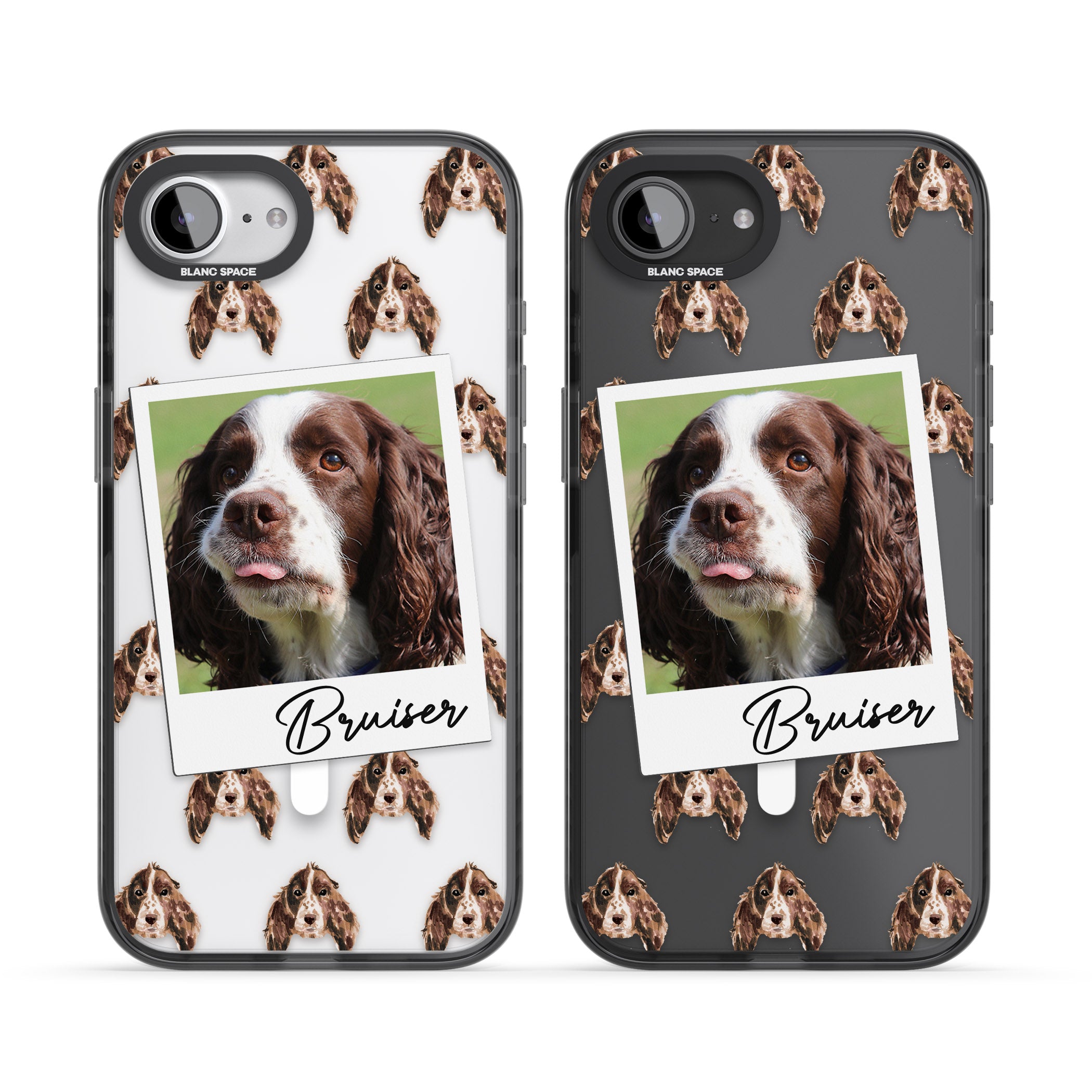 Personalised Springer Spaniel Instant Camera Photo
