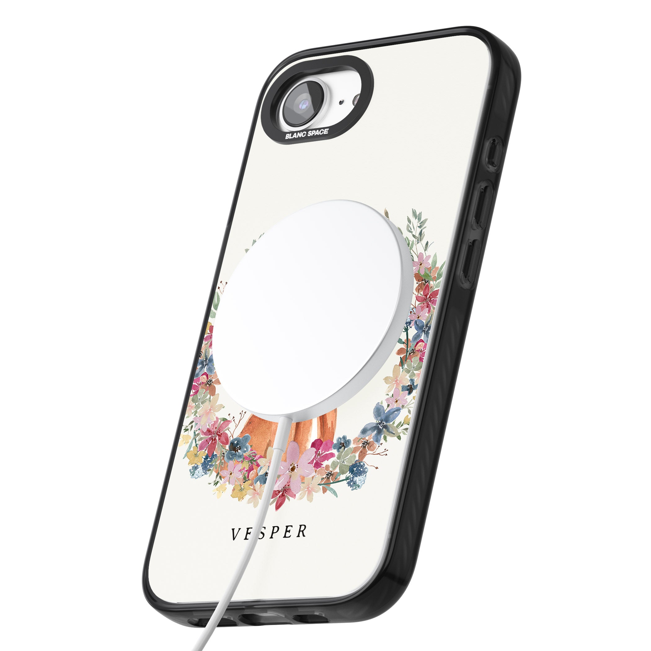 Personalised Hungarian Vizsla Floral Portrait