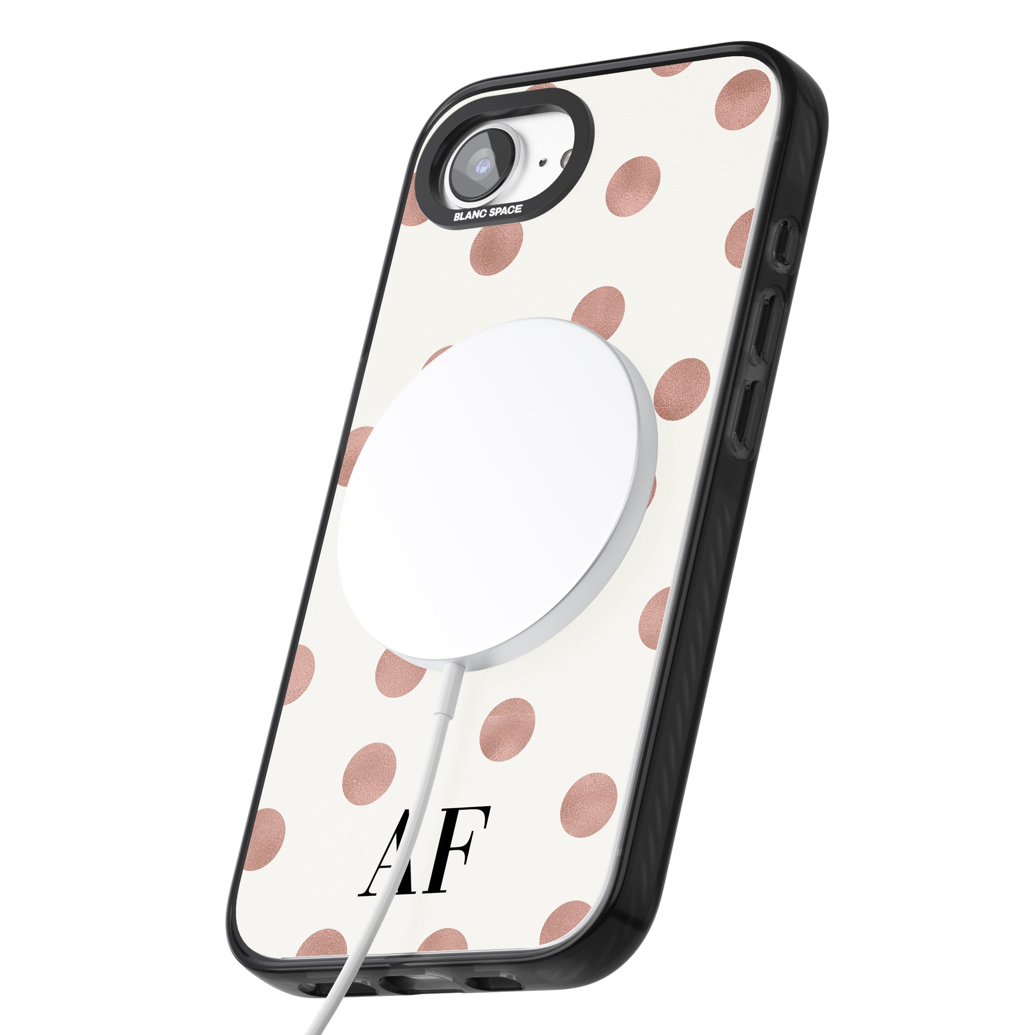 Personalised Rose Gold Dots & Initials