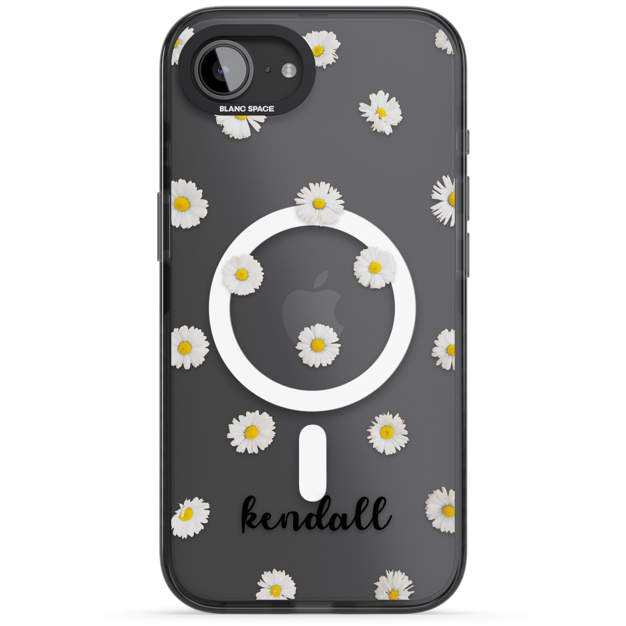 Personalised White Daisies & Cursive