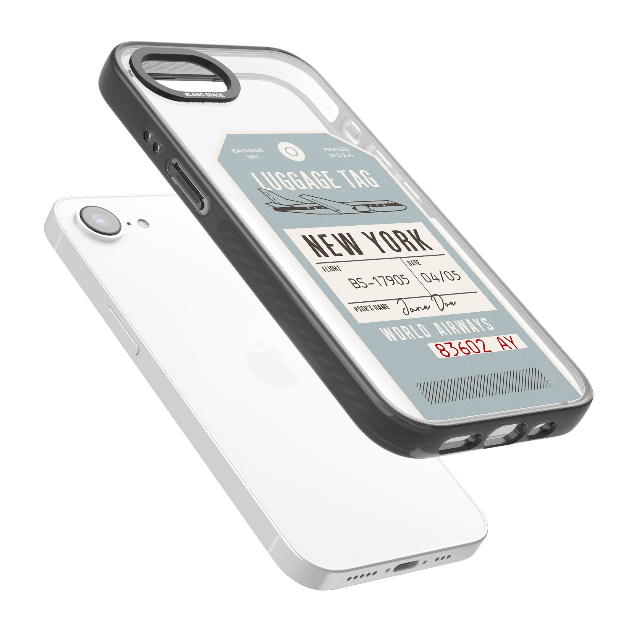 Personalised Vintage Usa Luggage Tag