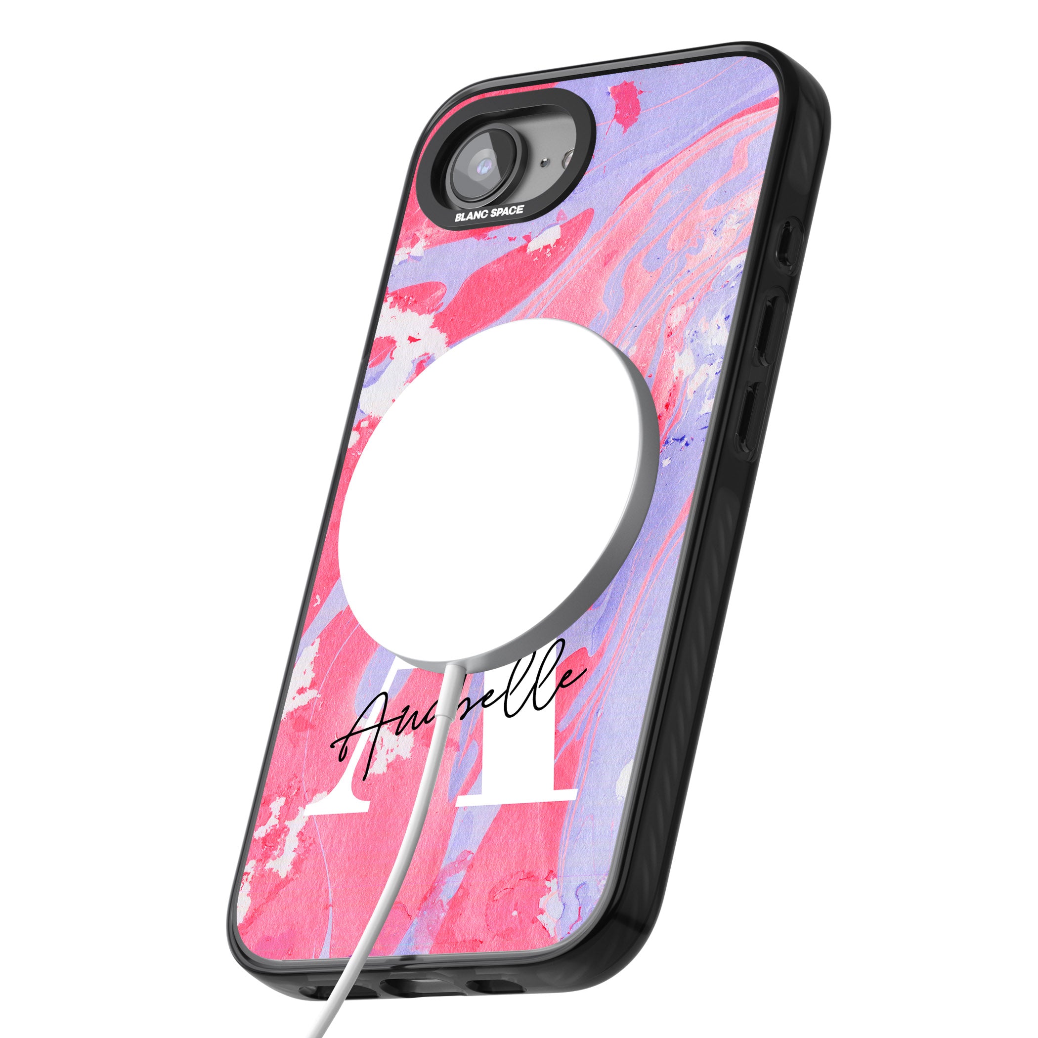 Personalised Pink & Purple Marble