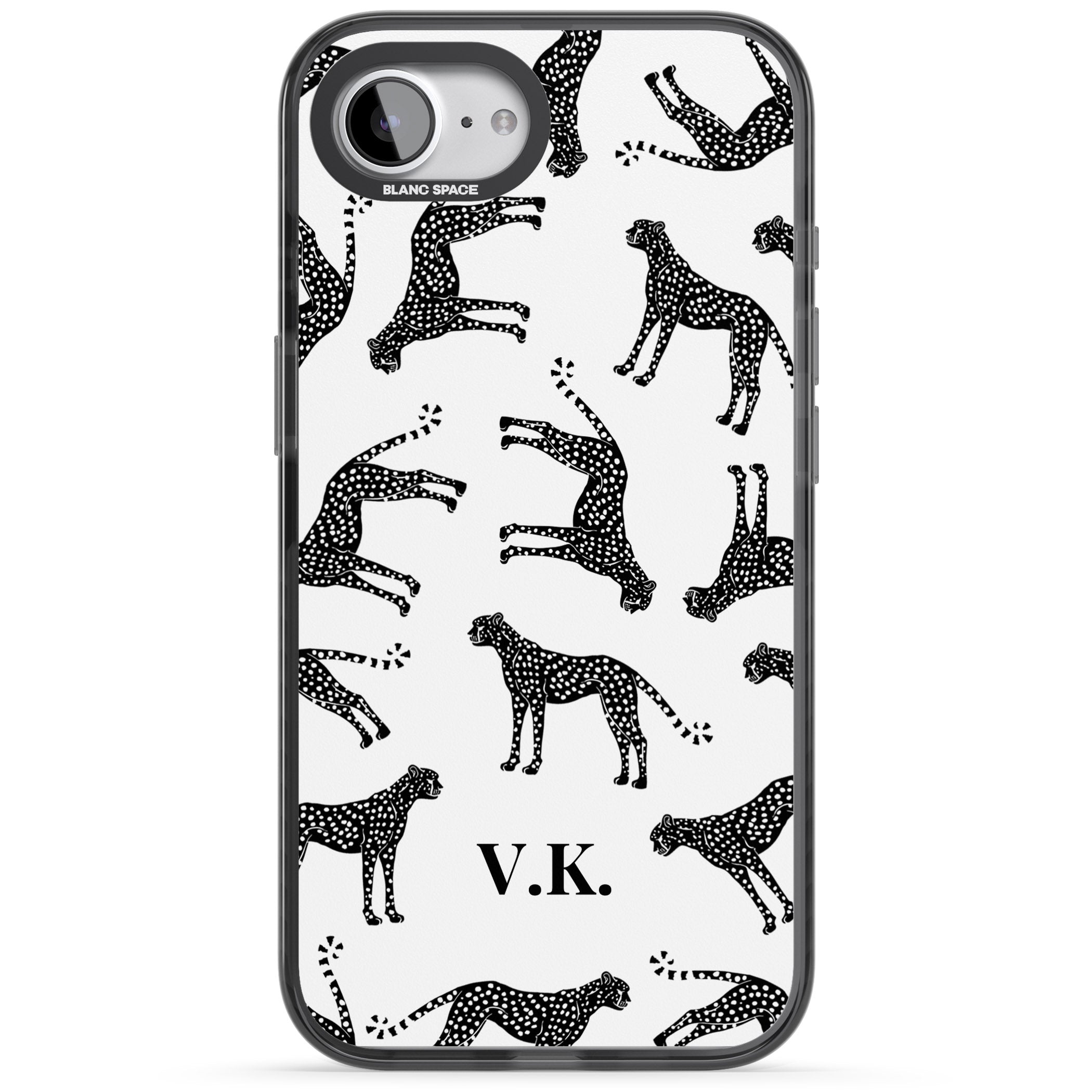 Personalised Black & White Cheetah Pattern