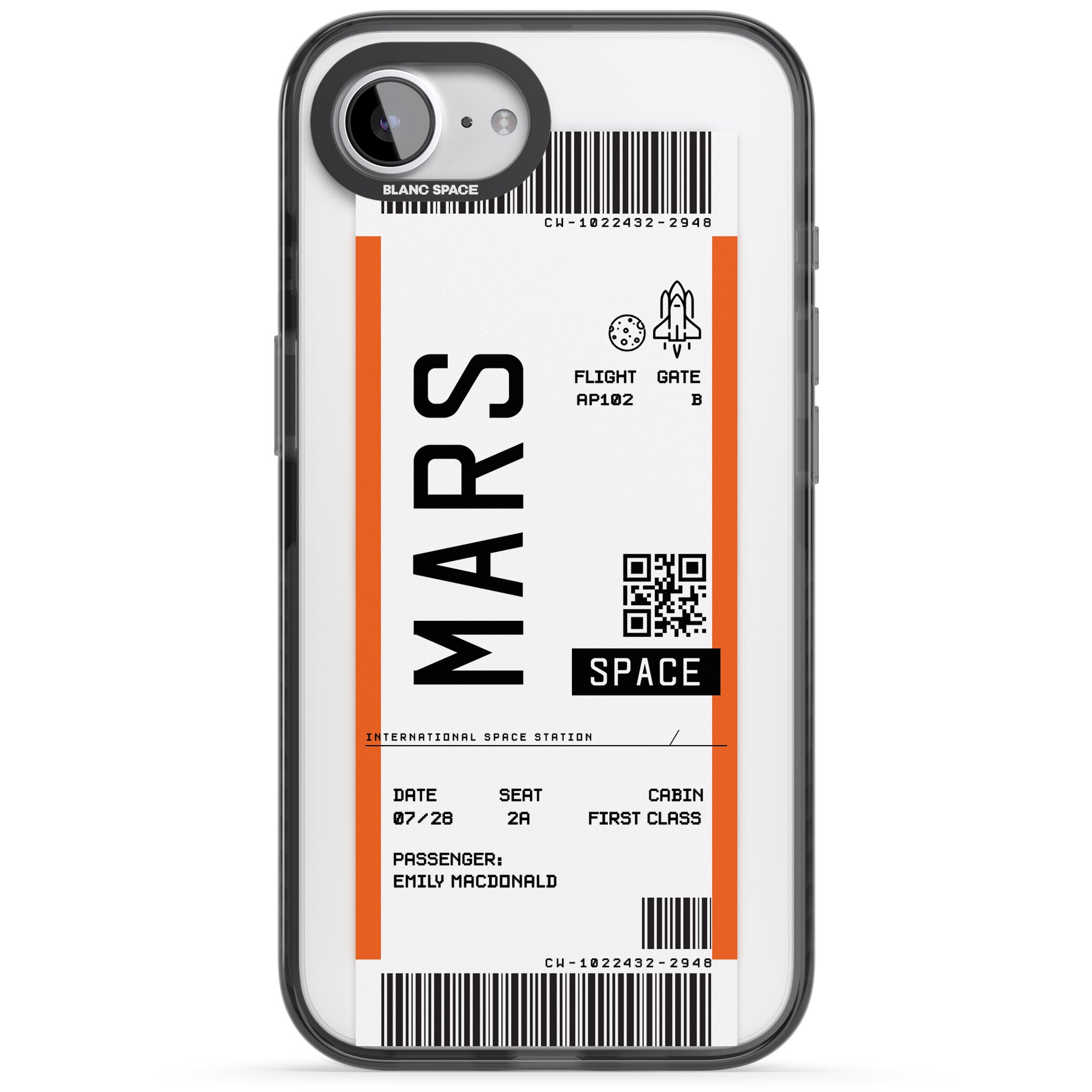 Personalised Mars Travel Ticket