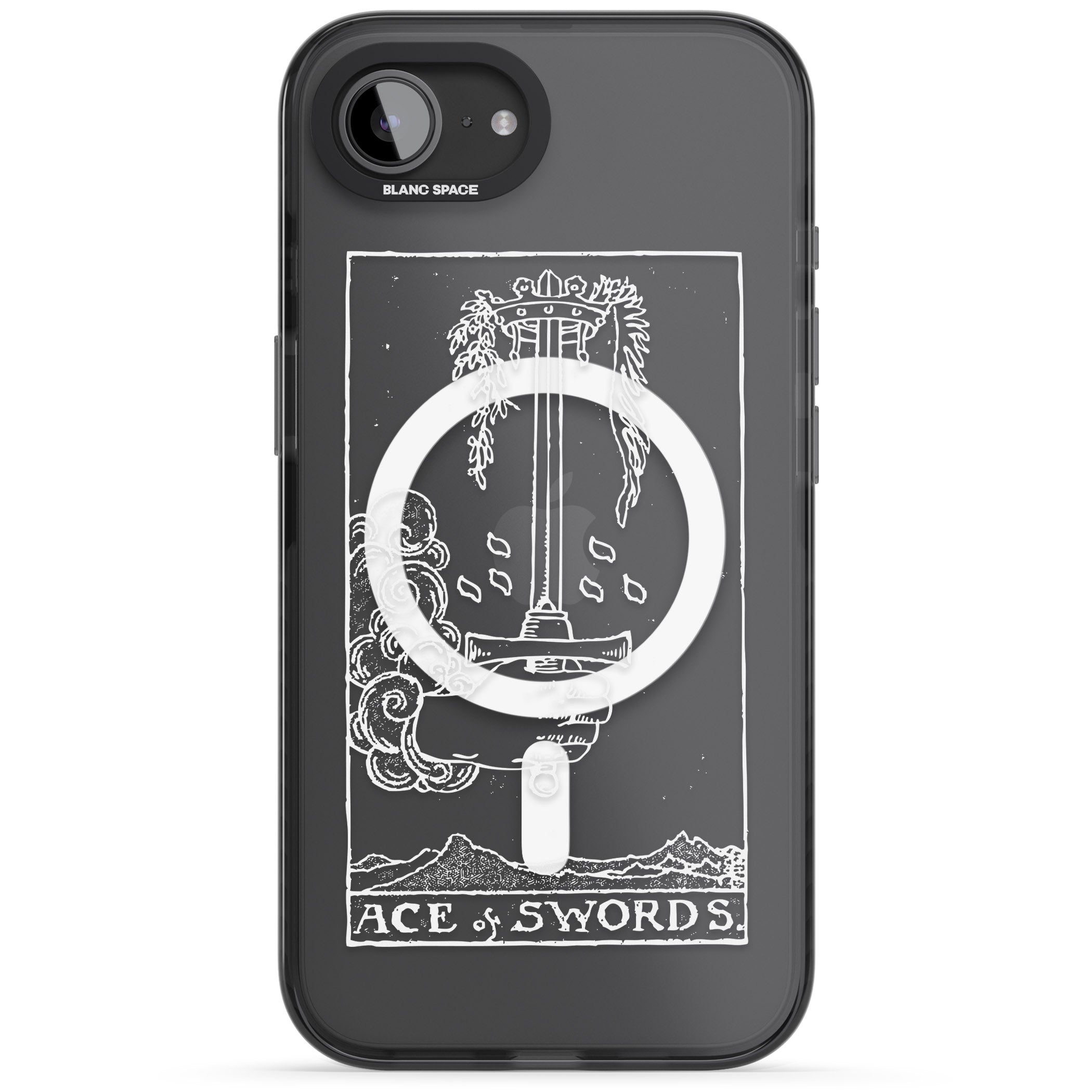 Personalised Ace Of Swords Tarot Card (White)