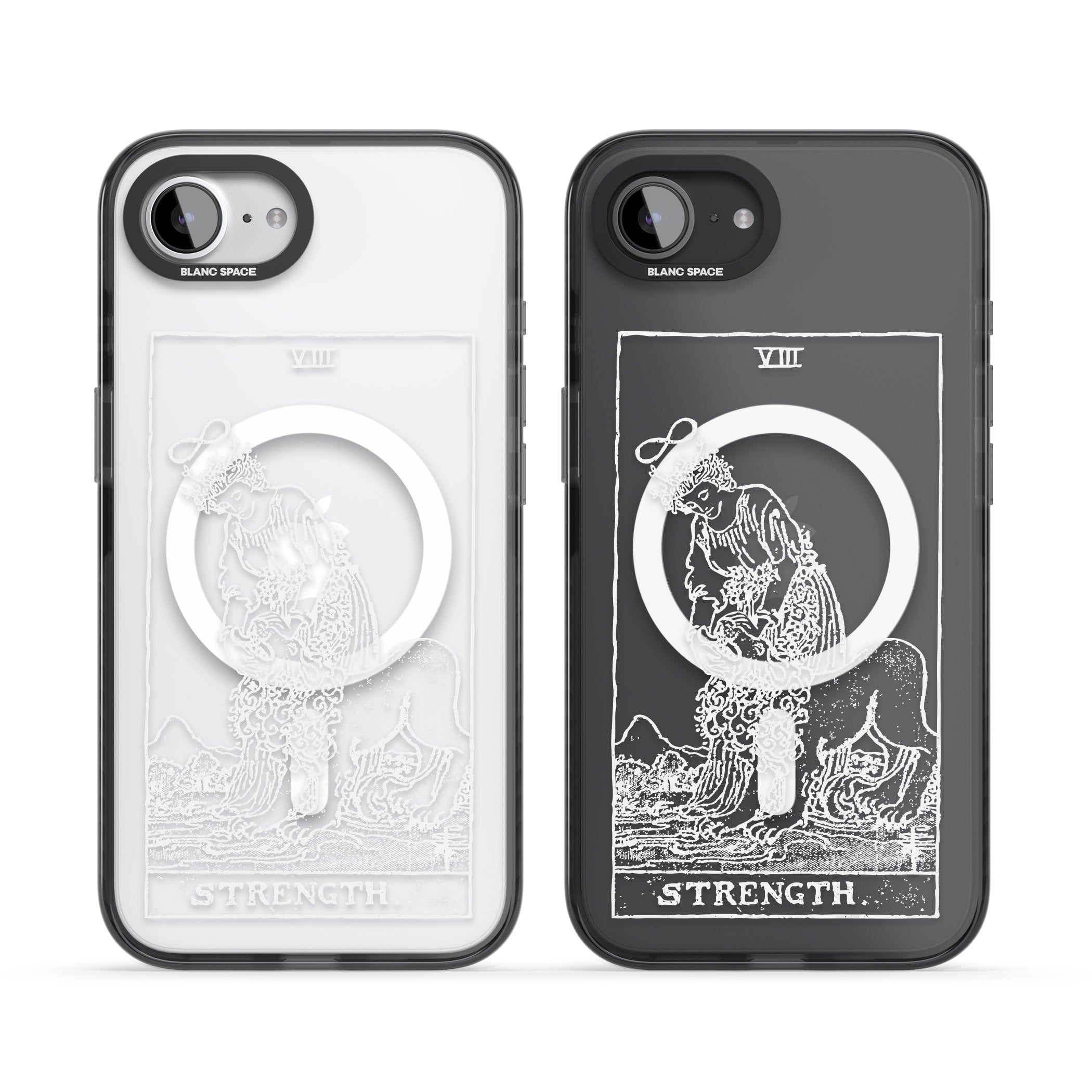 Personalised Strength Tarot Card (White)