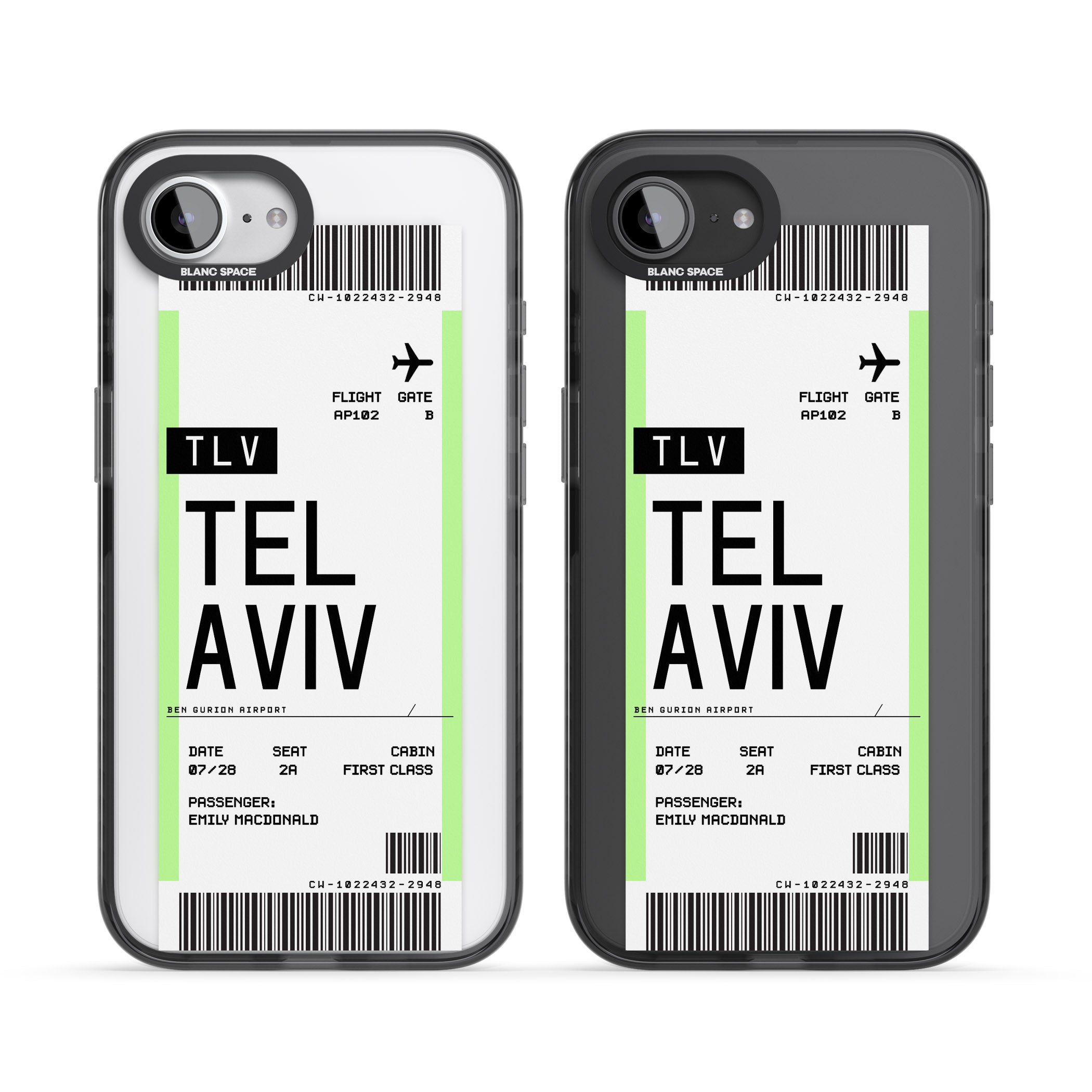Personalised Tel Aviv Boarding Pass