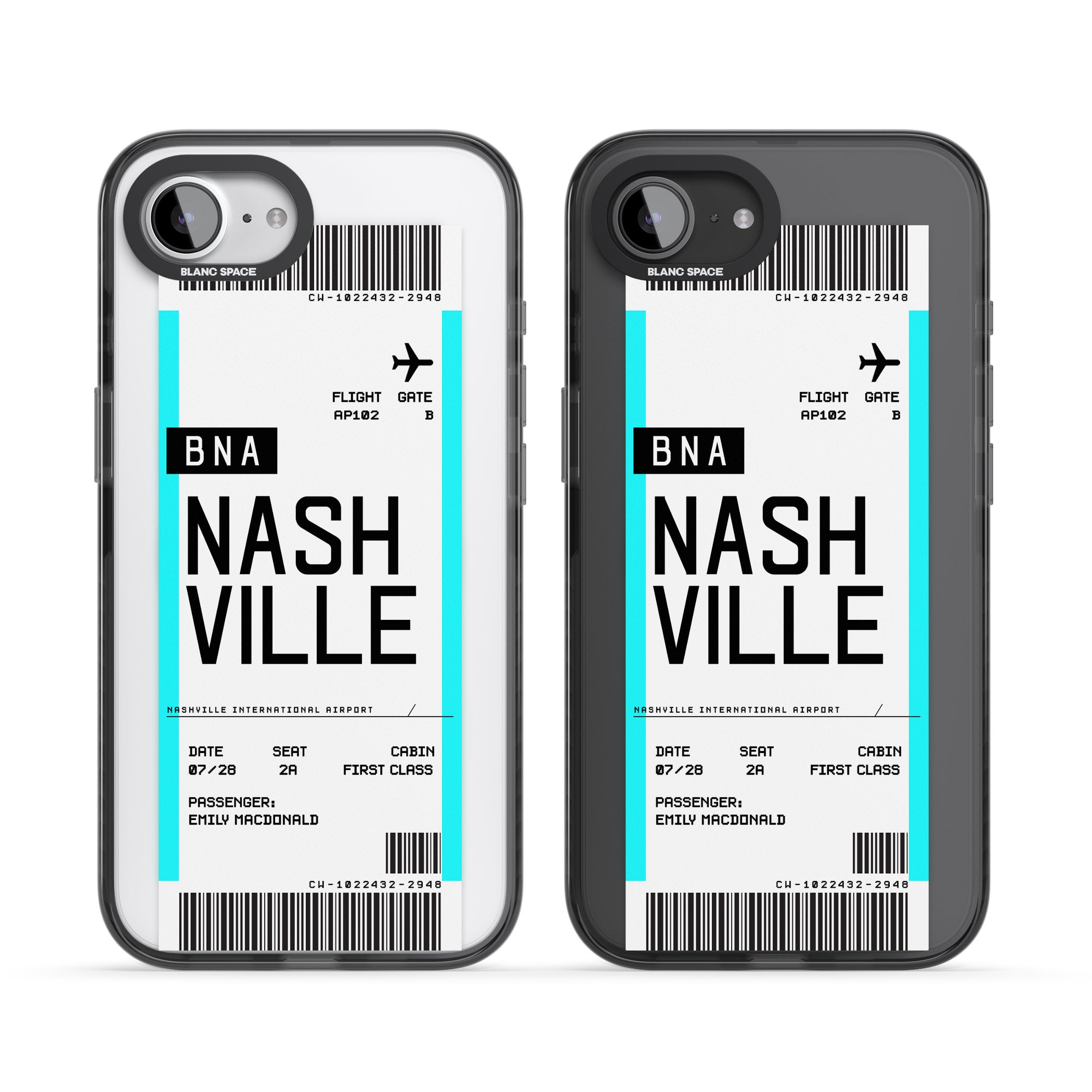 Personalised Nashville Boarding Pass