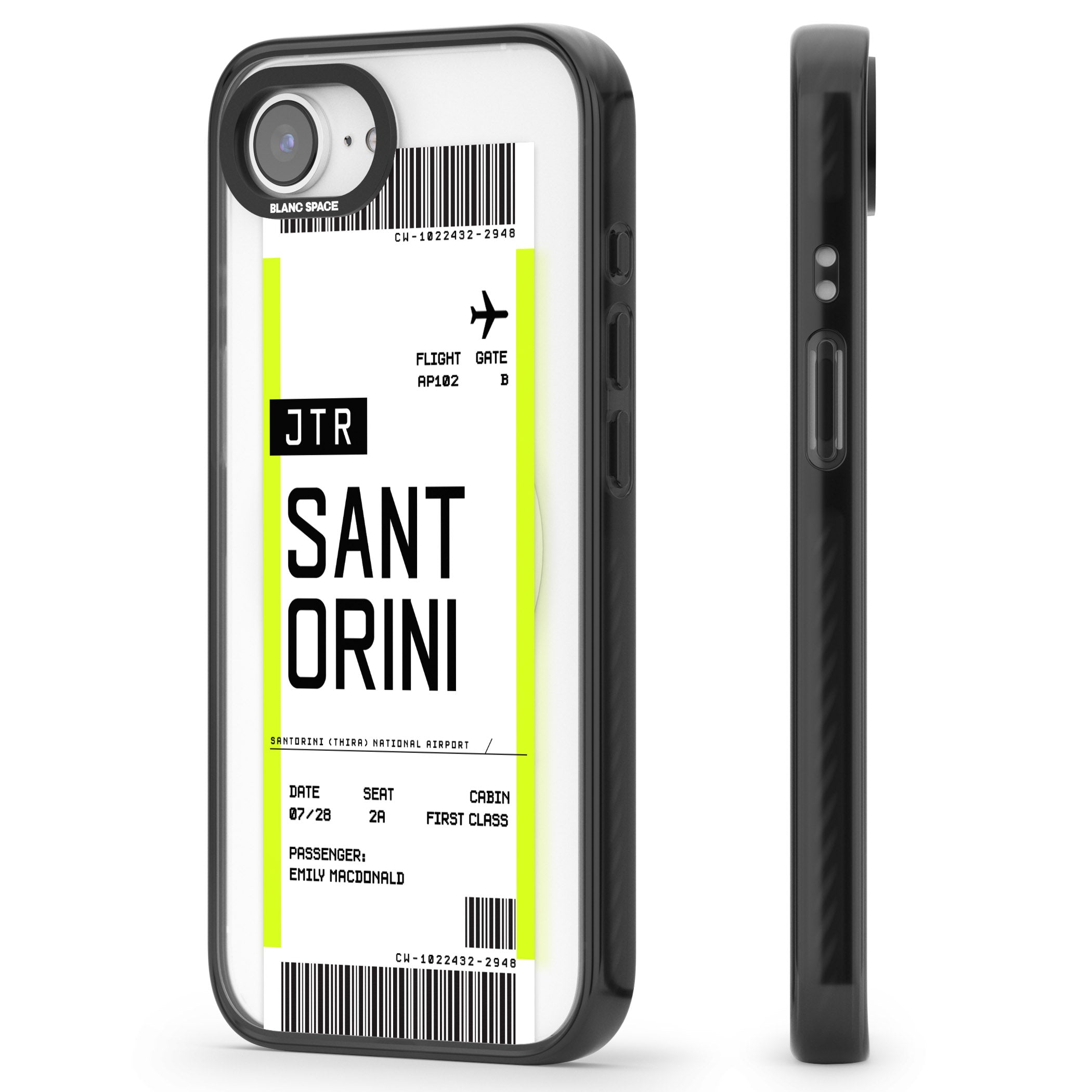 Personalised Santorini Boarding Pass