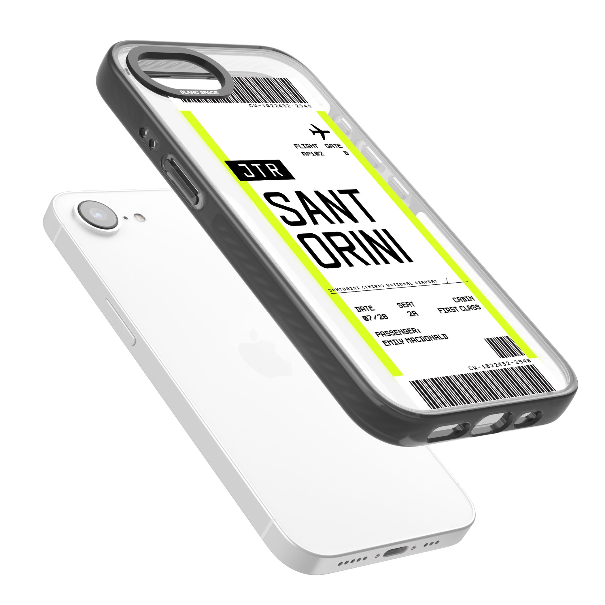 Personalised Santorini Boarding Pass