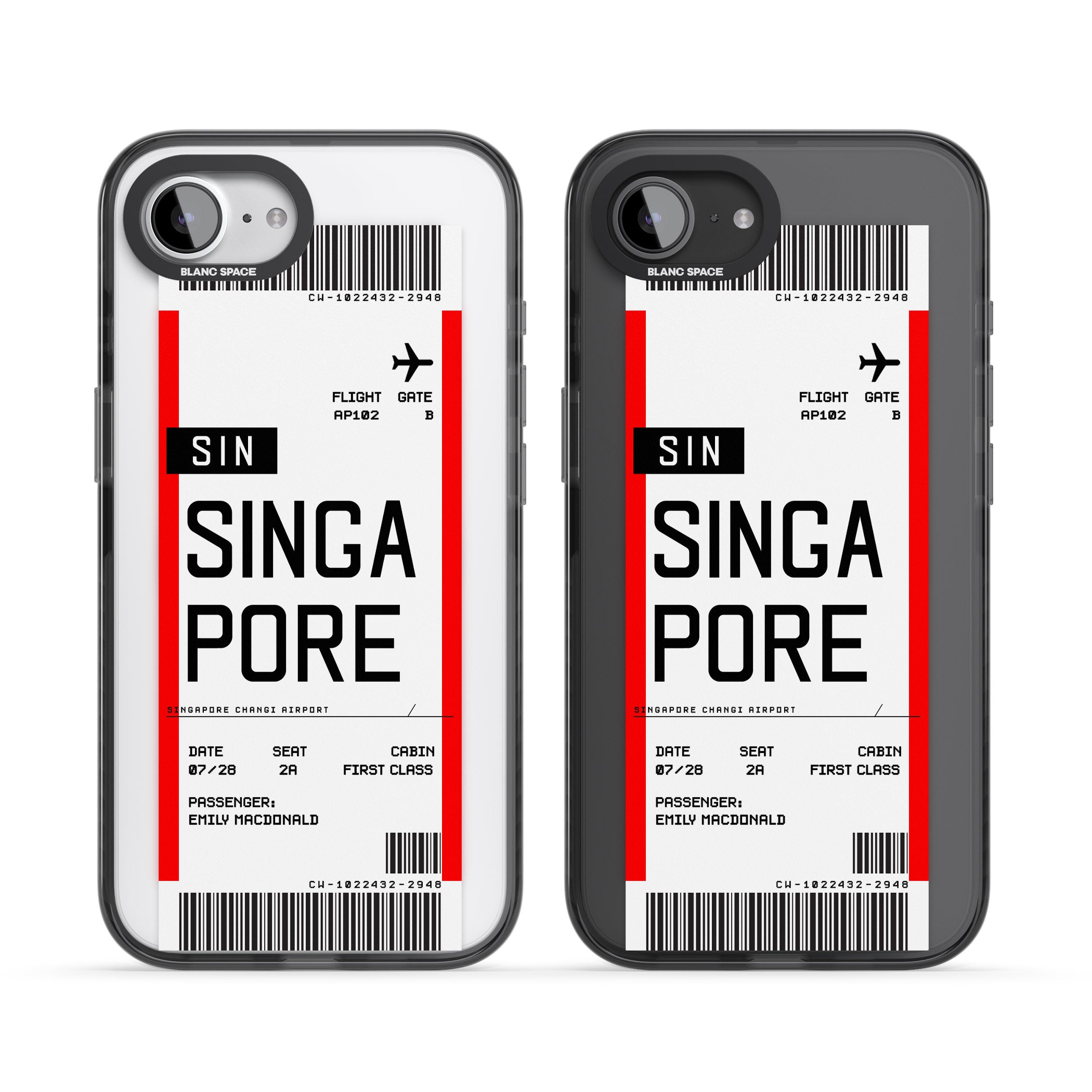 Personalised Singapore Boarding Pass